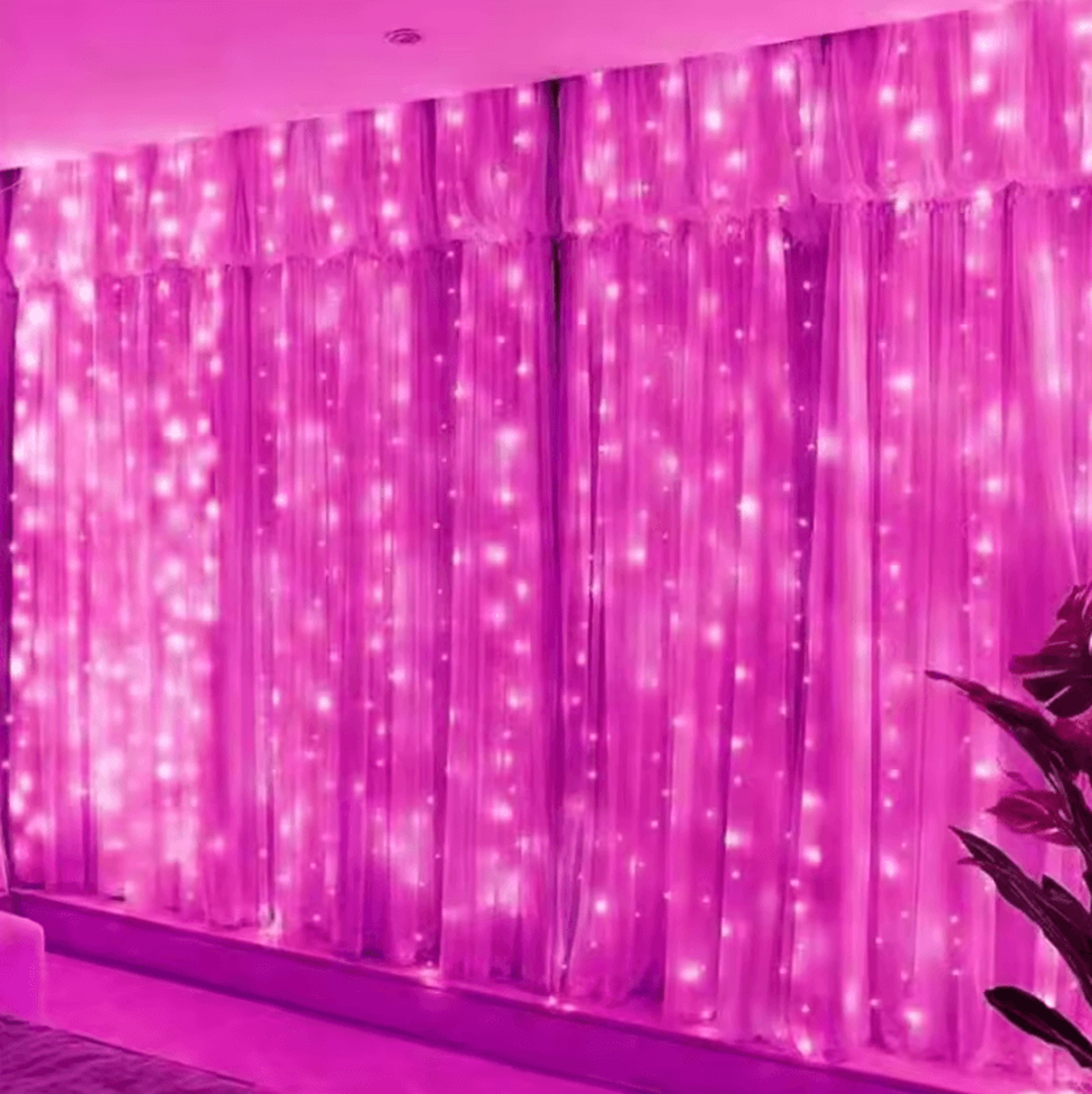 3M 6M USB LED Curtain String Lights With Remote Control 9