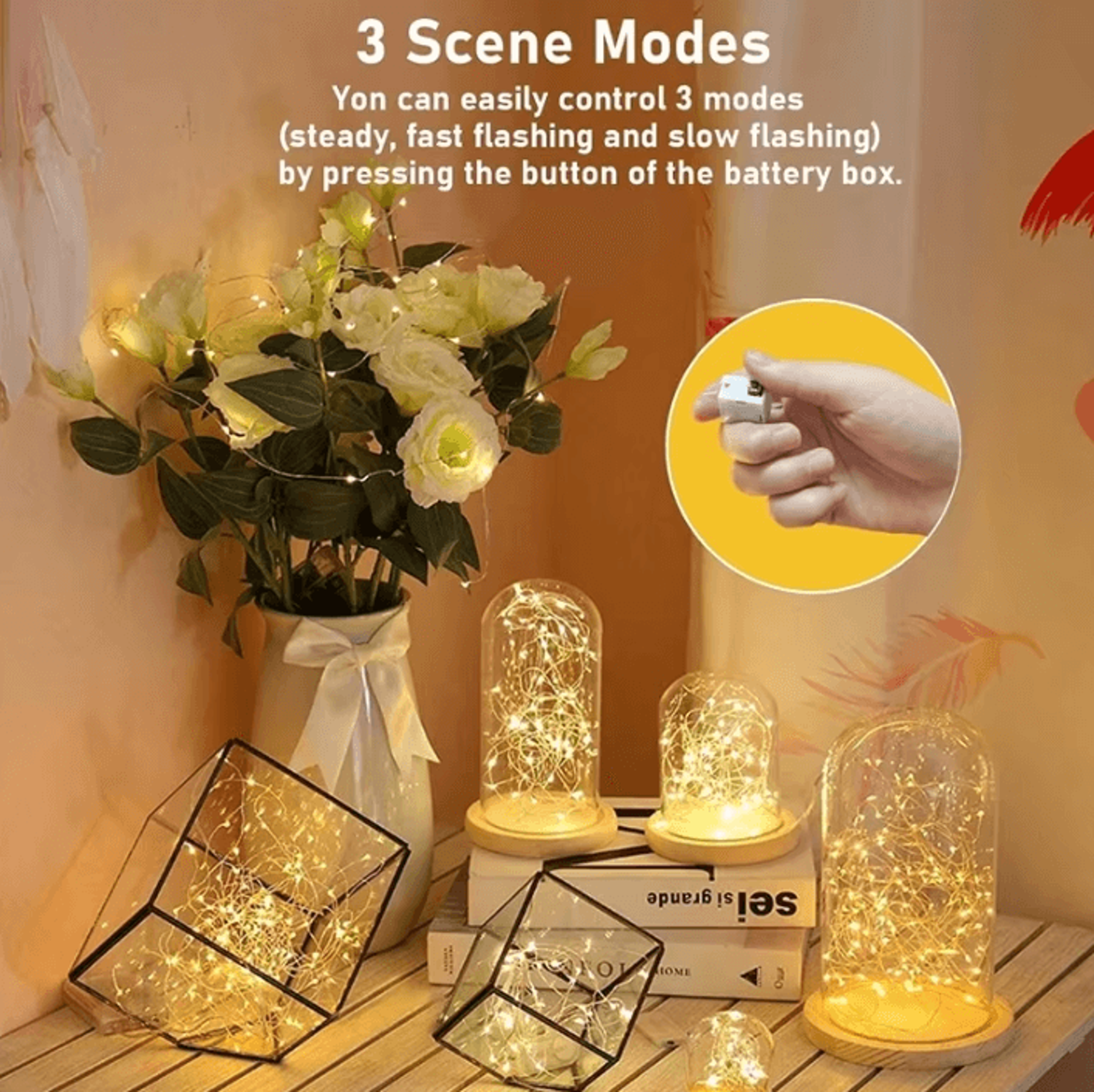 Button Battery Fairy String Lights For Home And Wedding Decor 0
