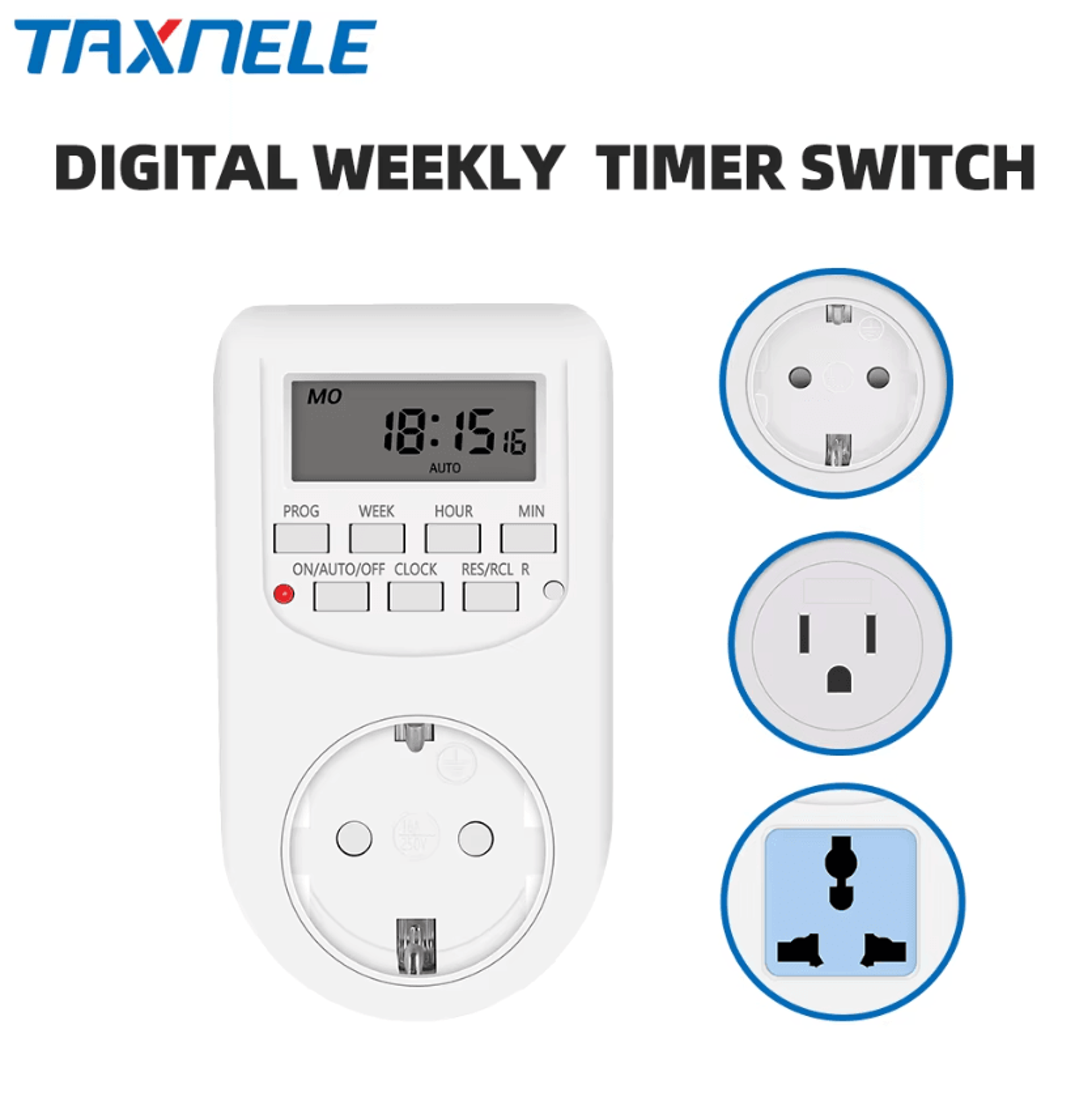 Weekly Programmable Digital Timer Plug For Automatic Appliance Control 0