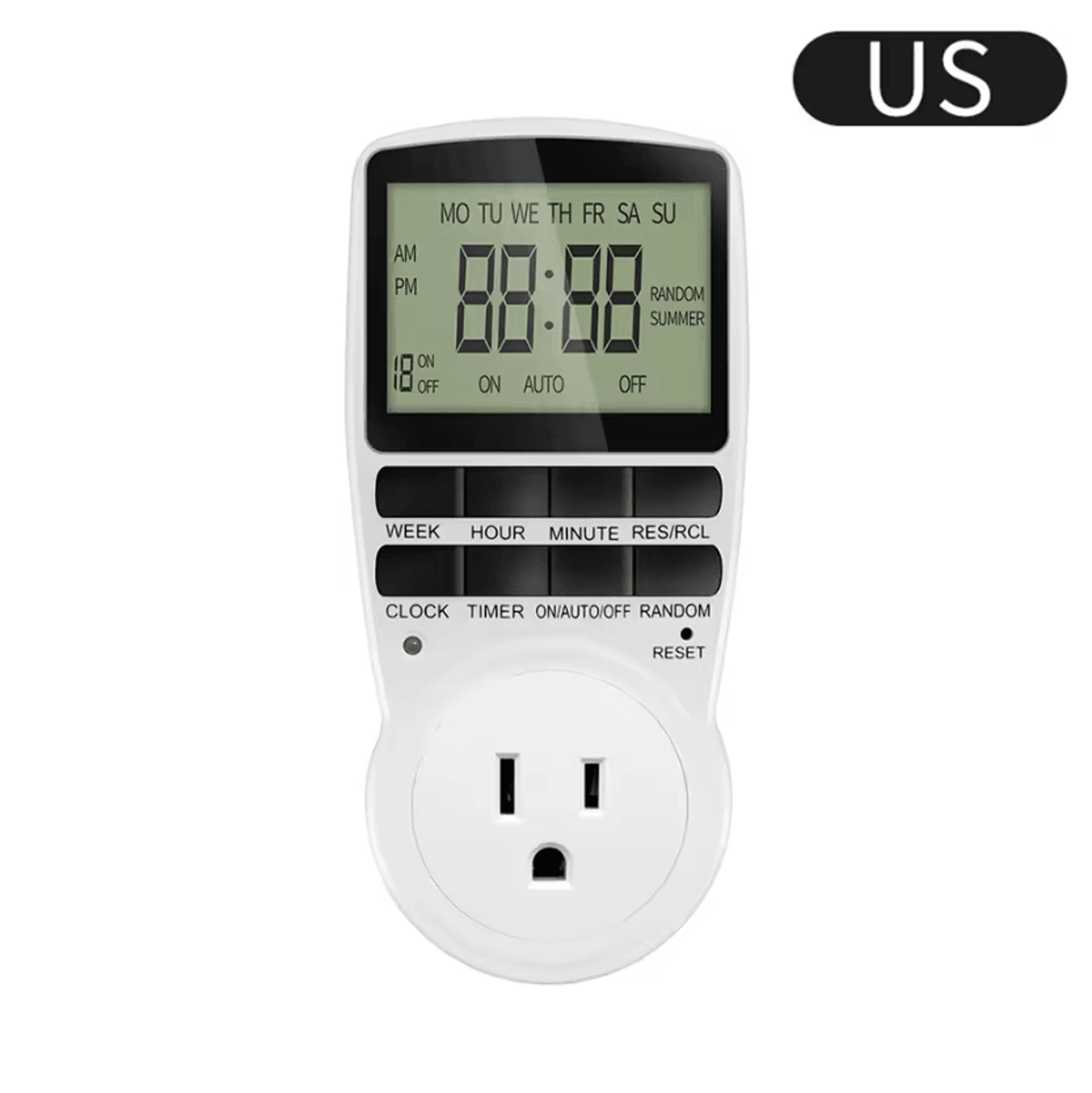 220V Digital Programmable Timer Plug For Automatic Power Control 4