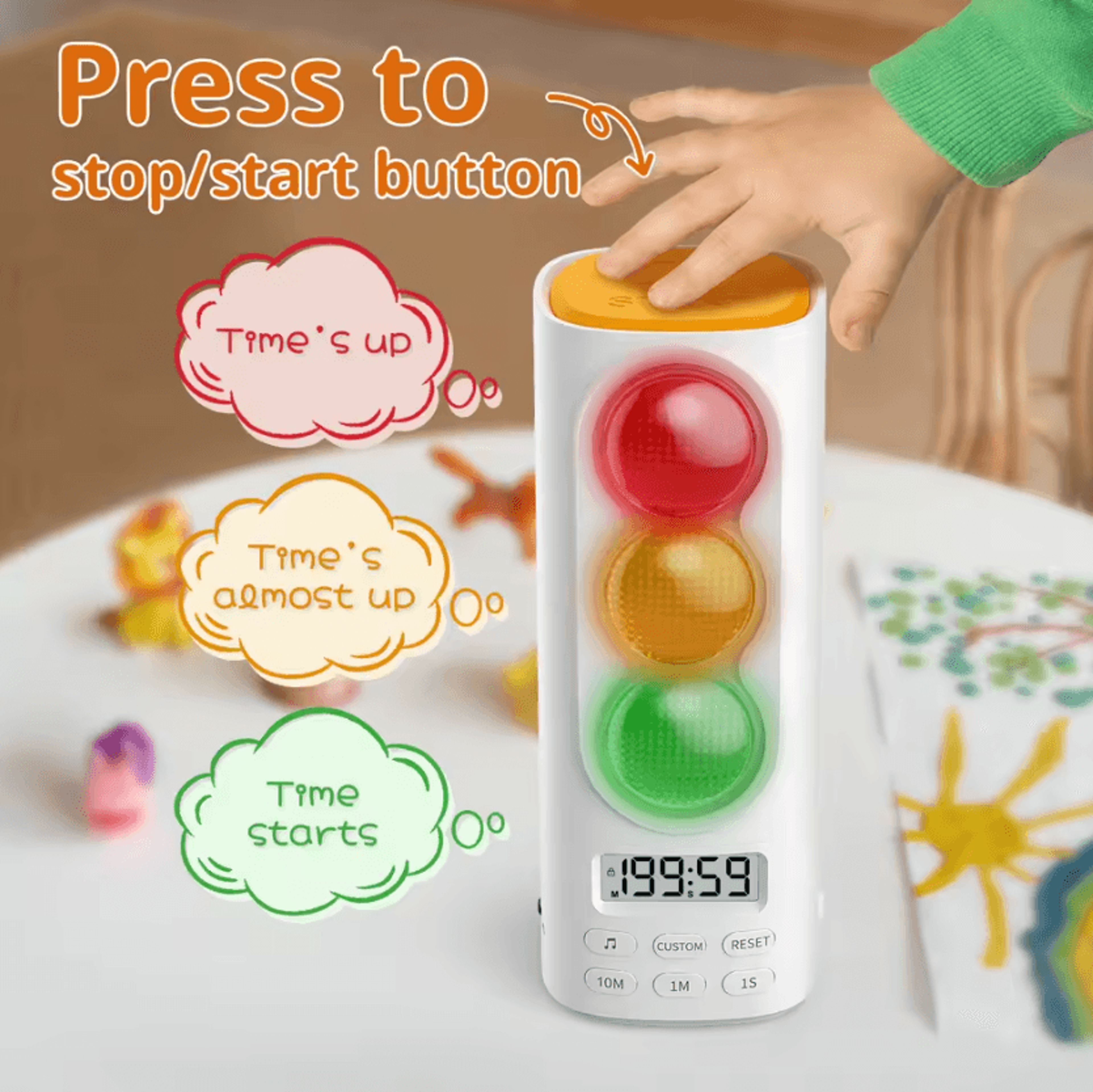 Smart Traffic Light Visual Countdown Timer For Kids And Home 2