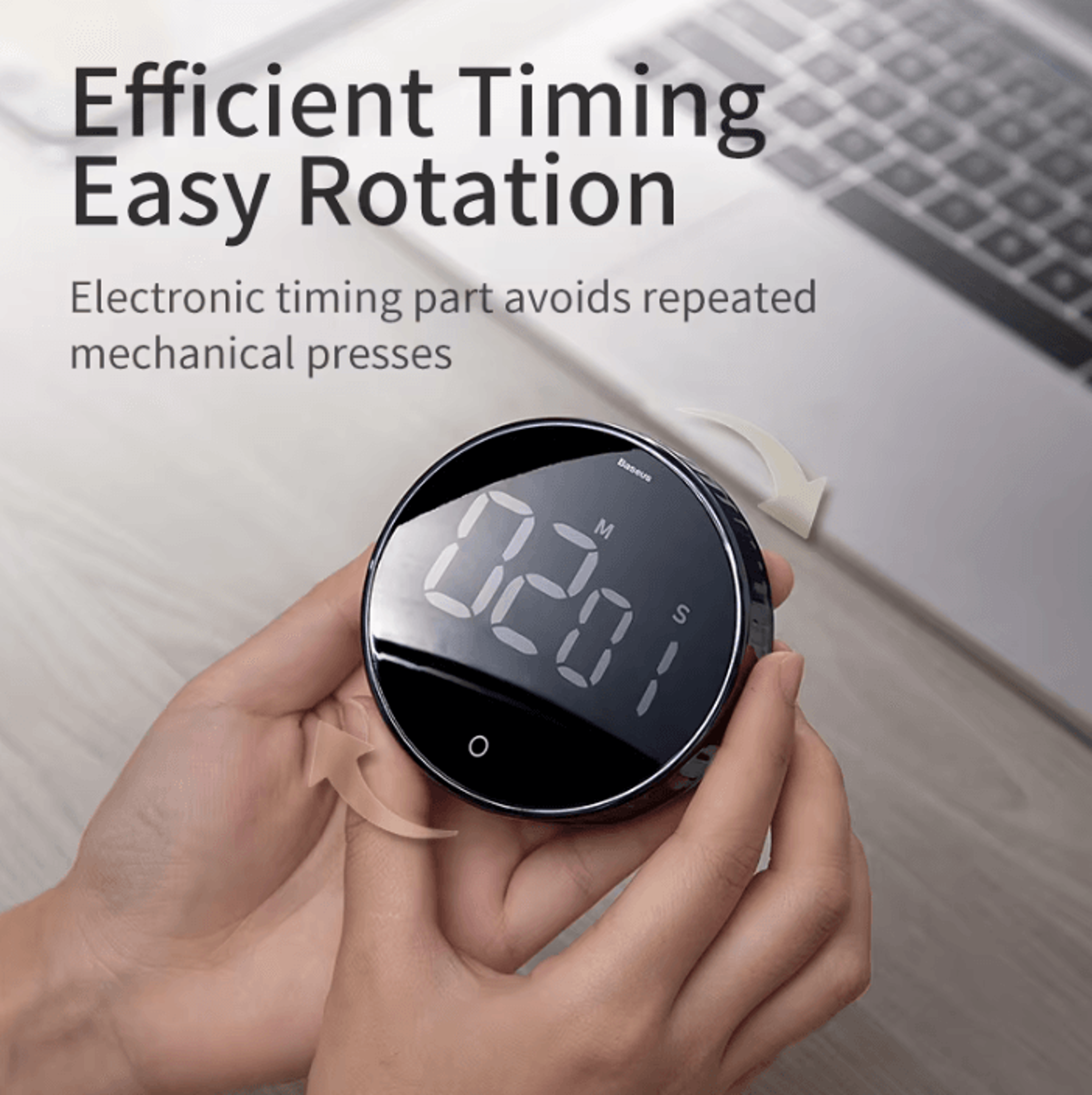 Baseus Magnetic Digital Rotation Kitchen Timer 1