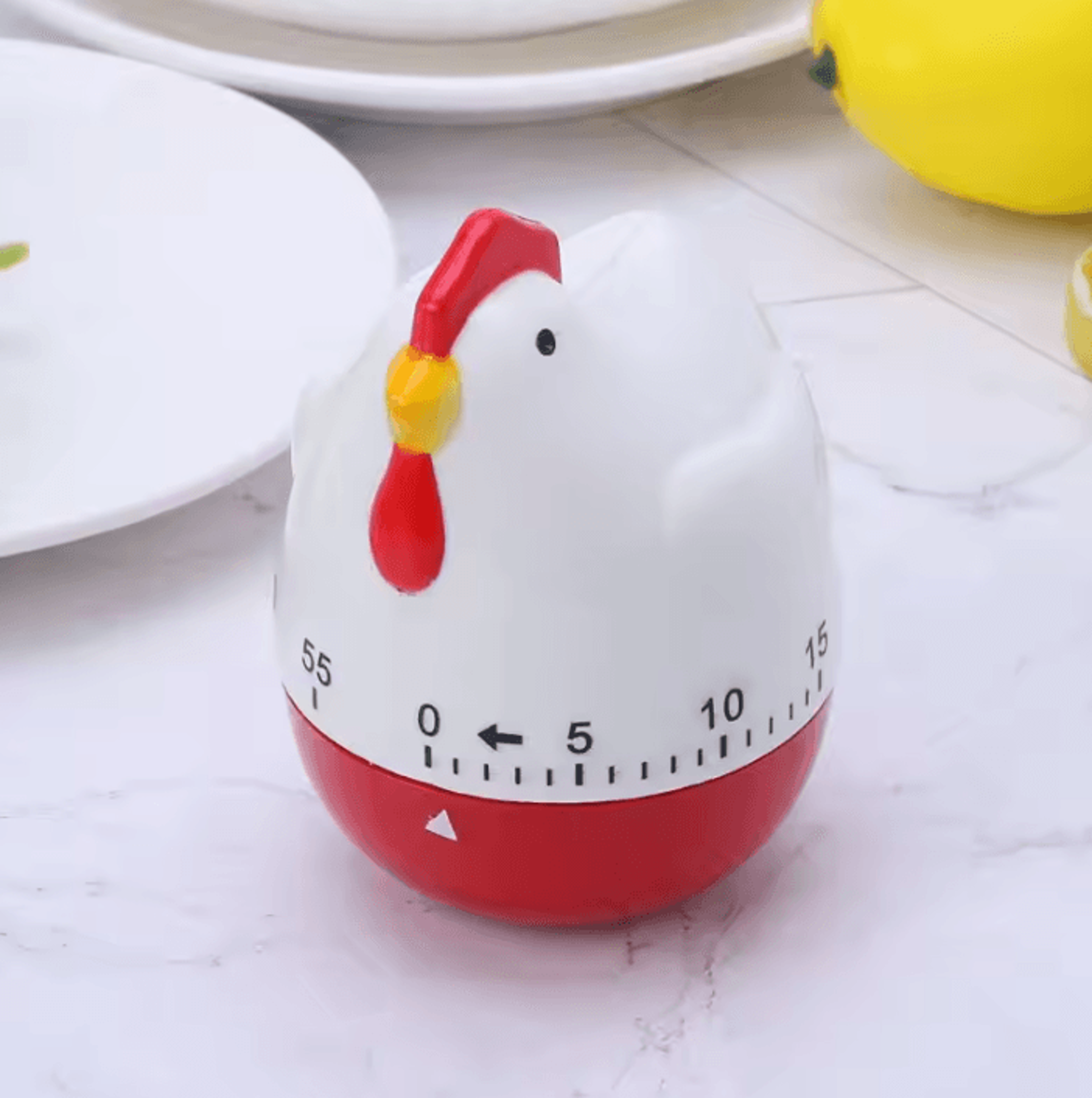 Cute Hen 60 Minute Mechanical Kitchen Timer 3