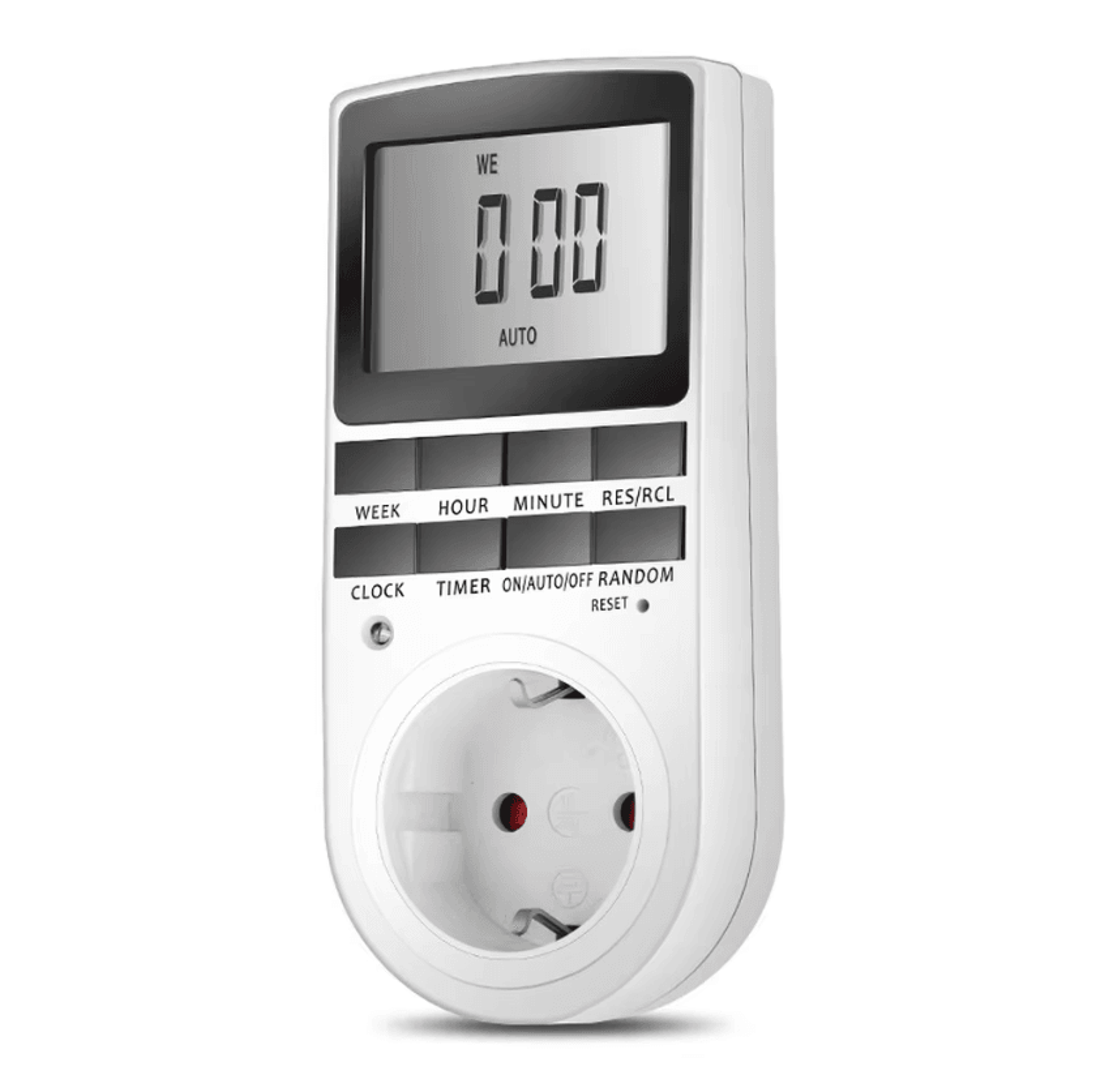 220V EU Plug Programmable Digital Timer Outlet 0