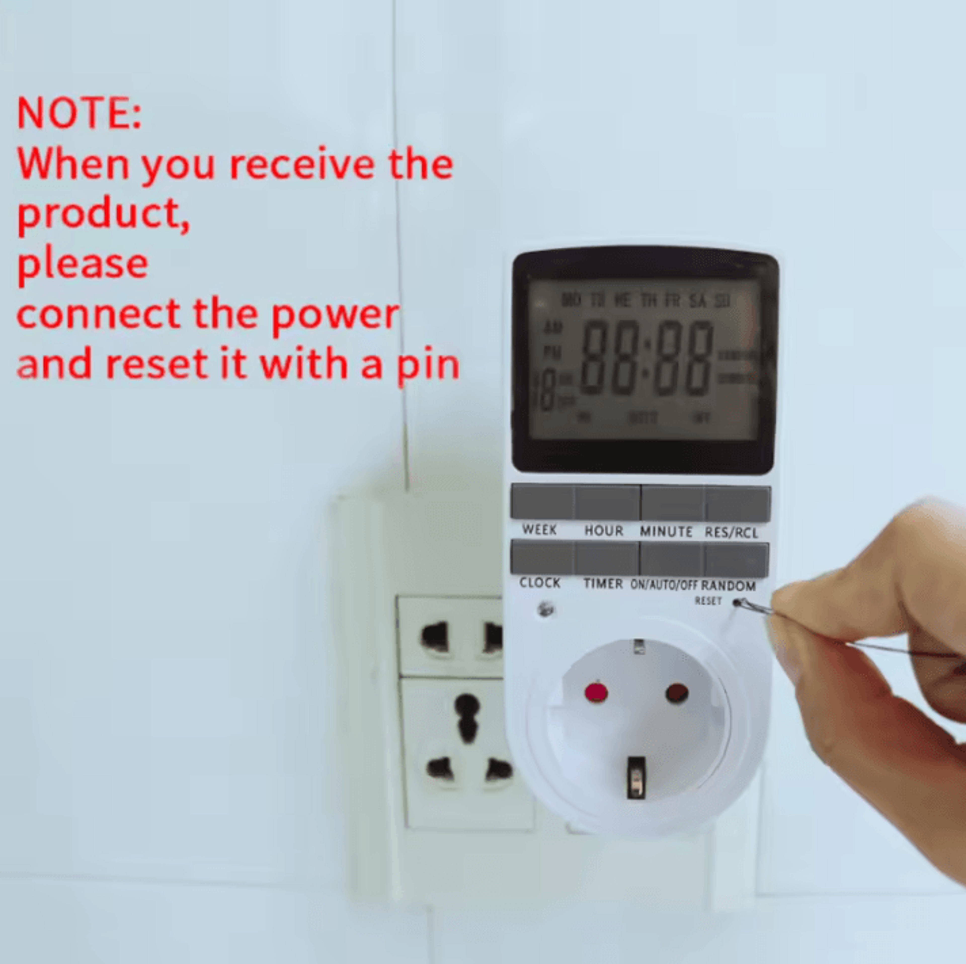 7 Day Programmable Digital Timer Socket 3