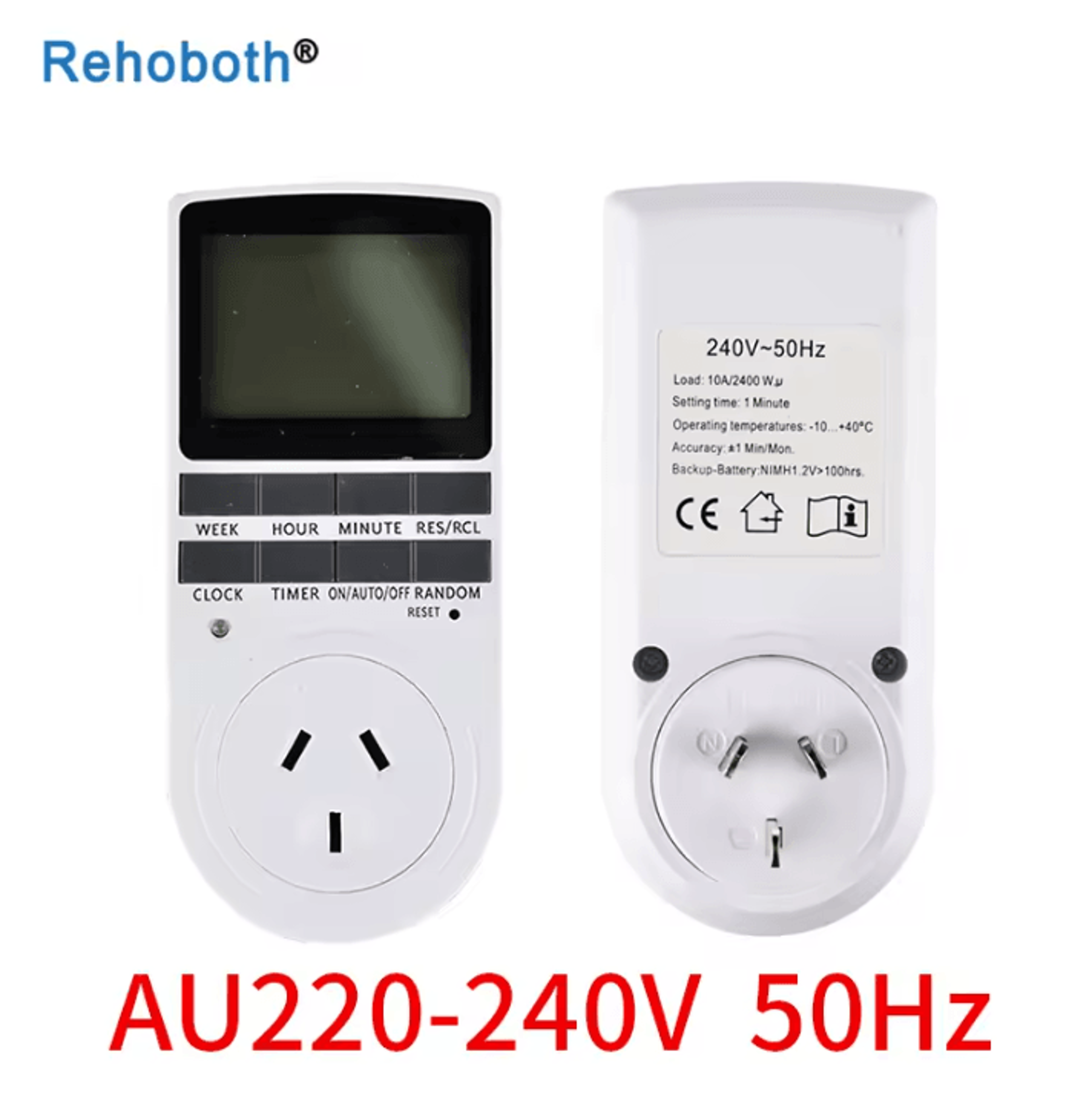 7 Day Programmable Digital Timer Socket 9