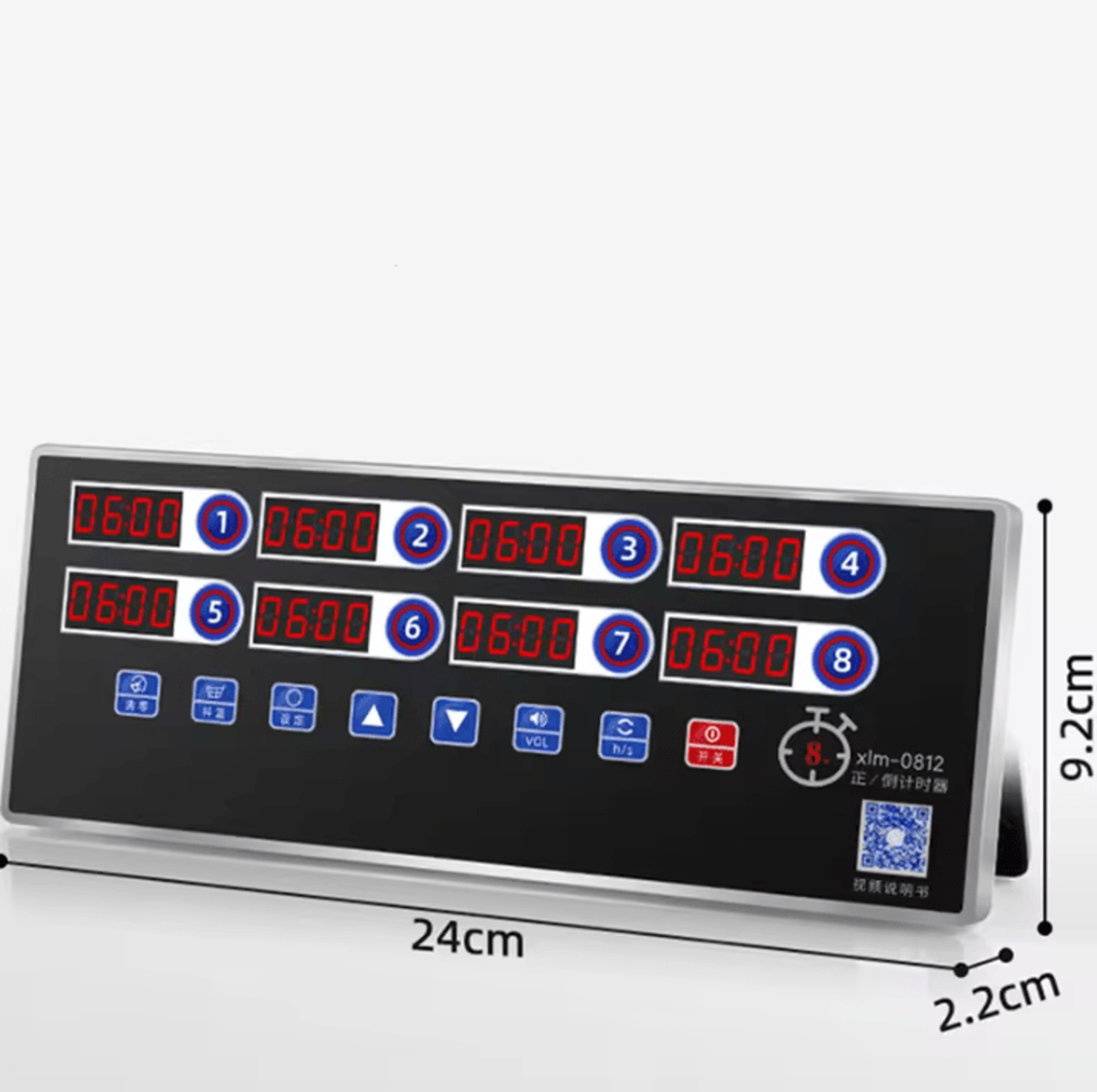 USB Rechargeable 8 Channel Commercial Kitchen Timer 4