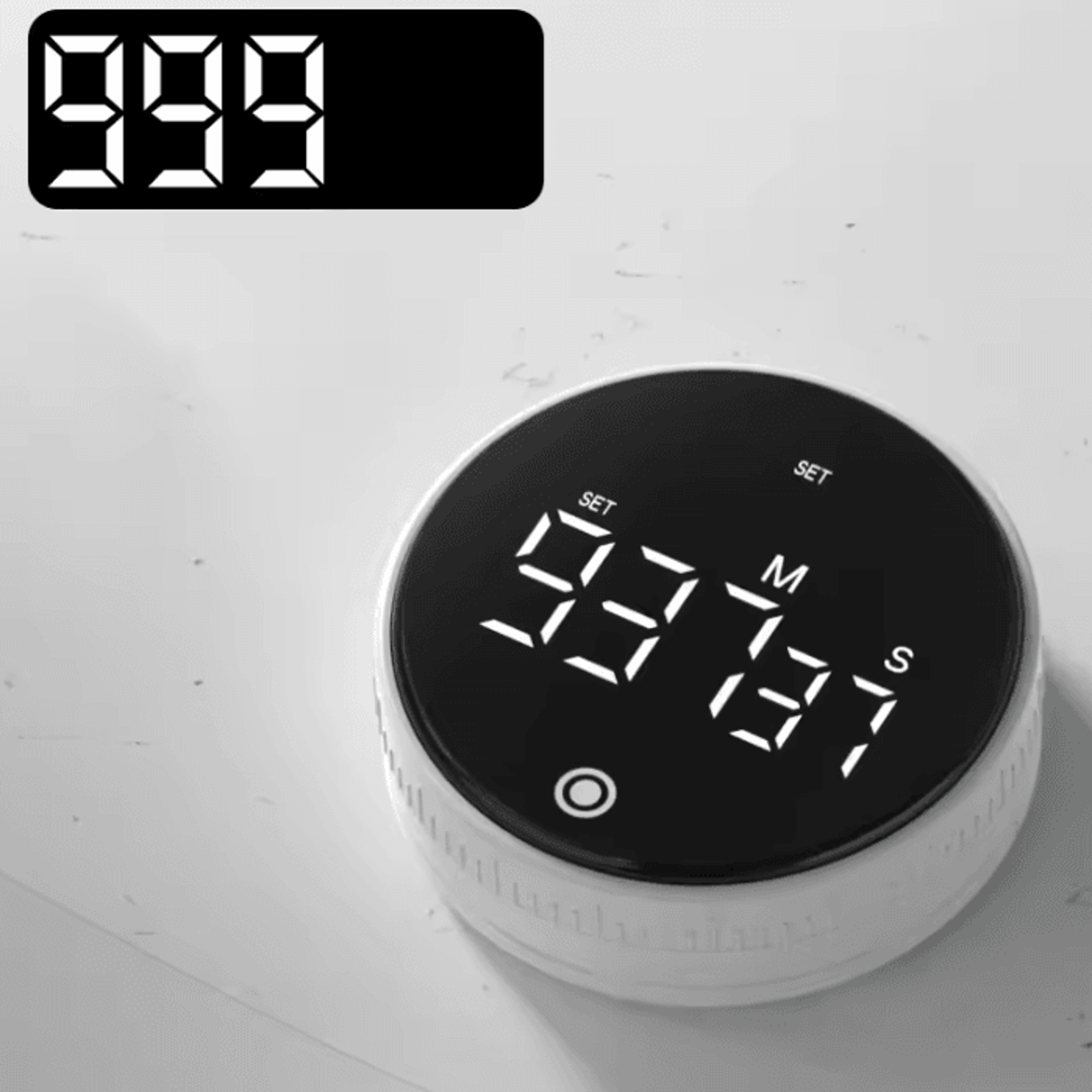 Magnetic Spin Digital Kitchen Countdown Timer 3