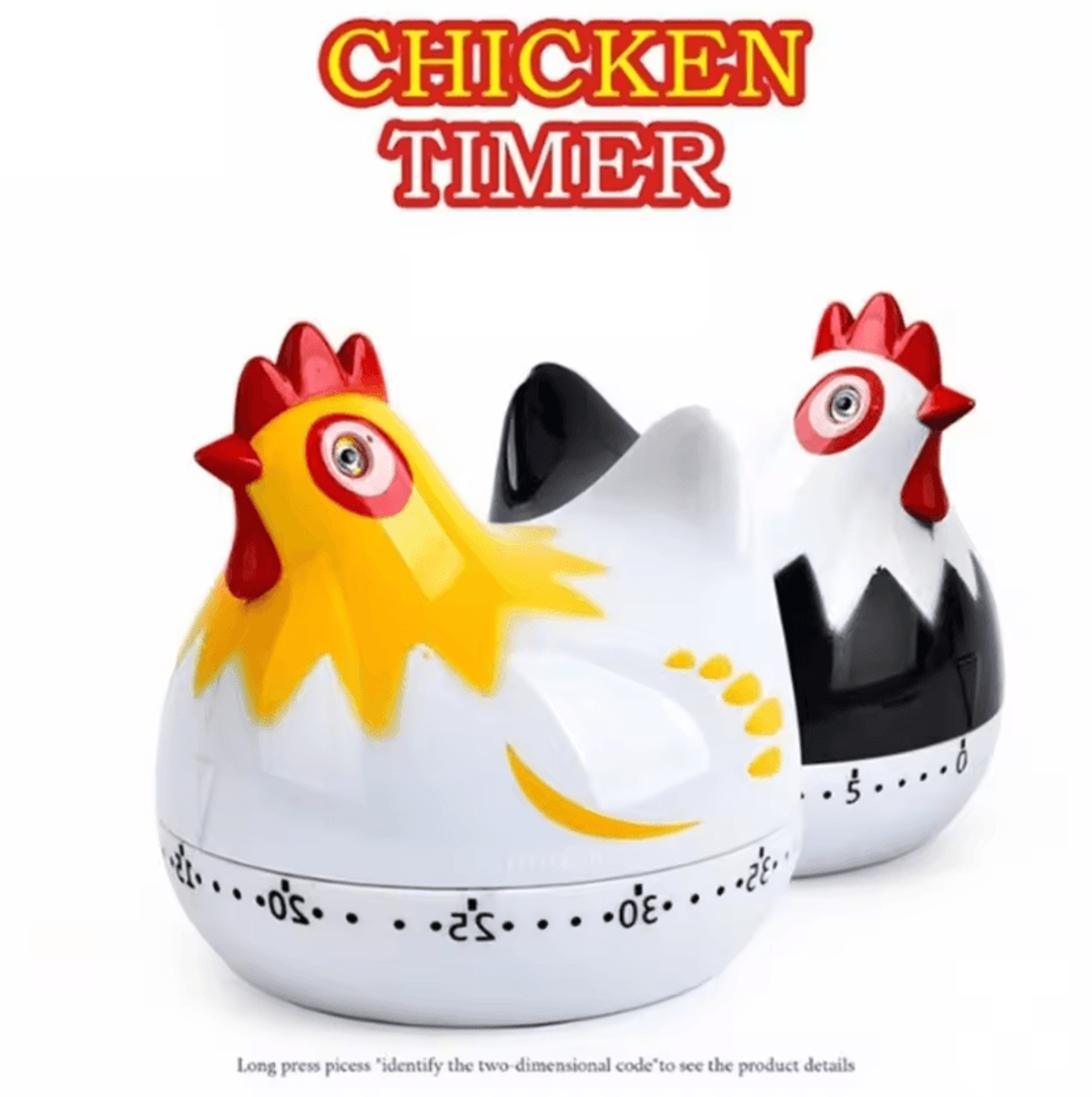 Cute Chicken Mechanical Kitchen Timer For Cooking And Baking 0
