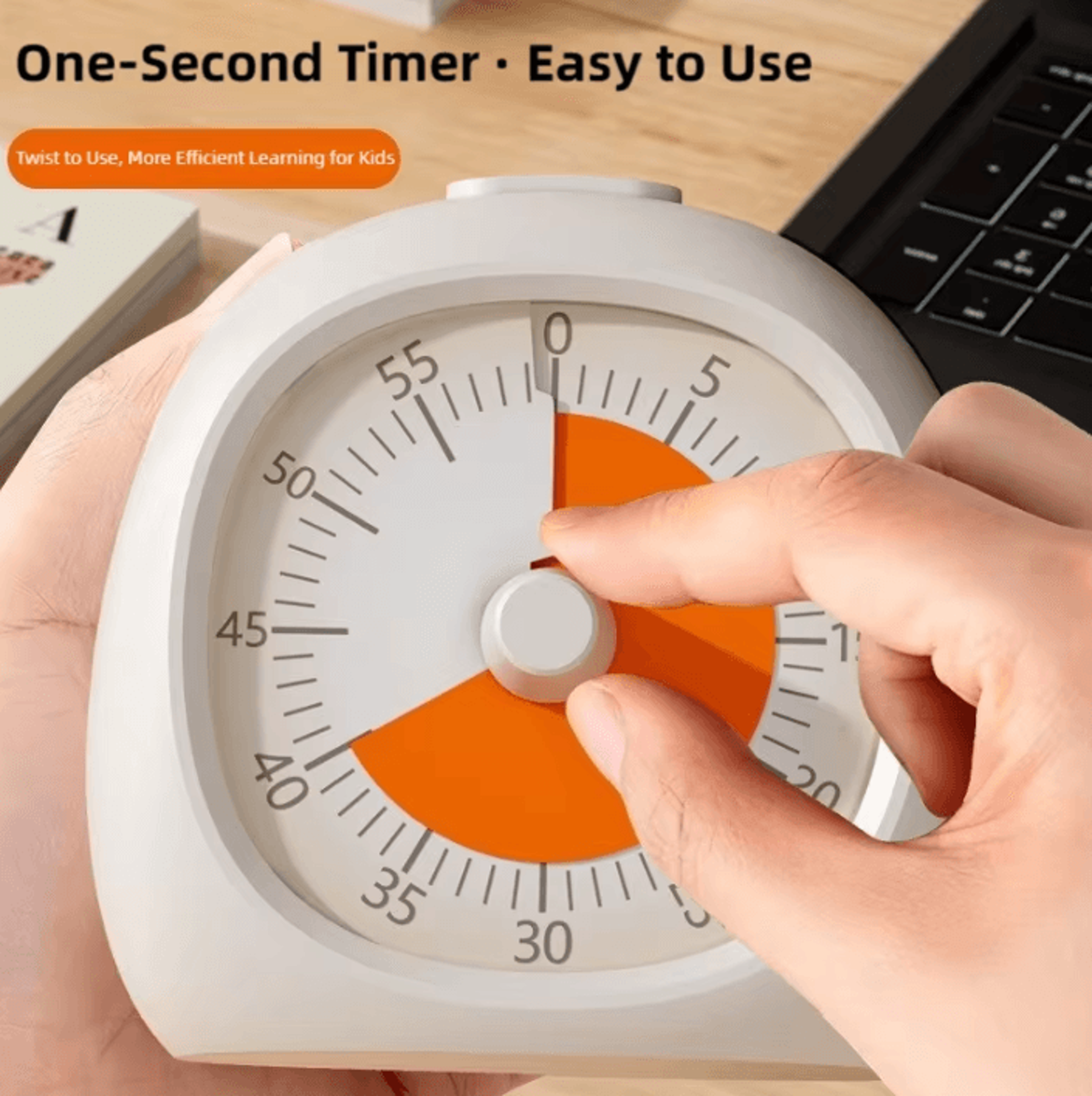 TINSOL 60 Minute Silent Visual Timer For Kids And Study 1