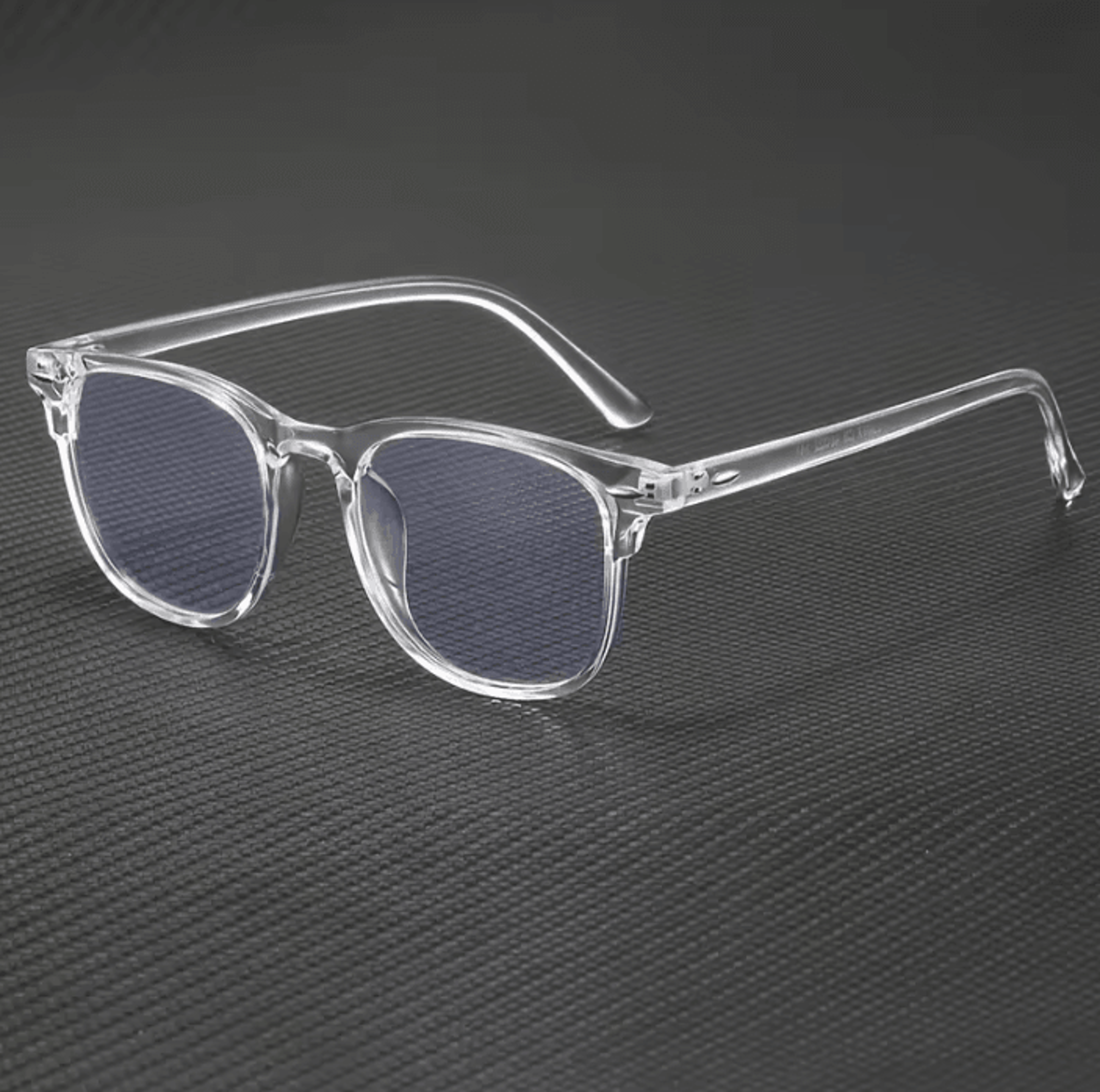 Transparent Square Blue Light Glasses With Clear Trendy Frame 0