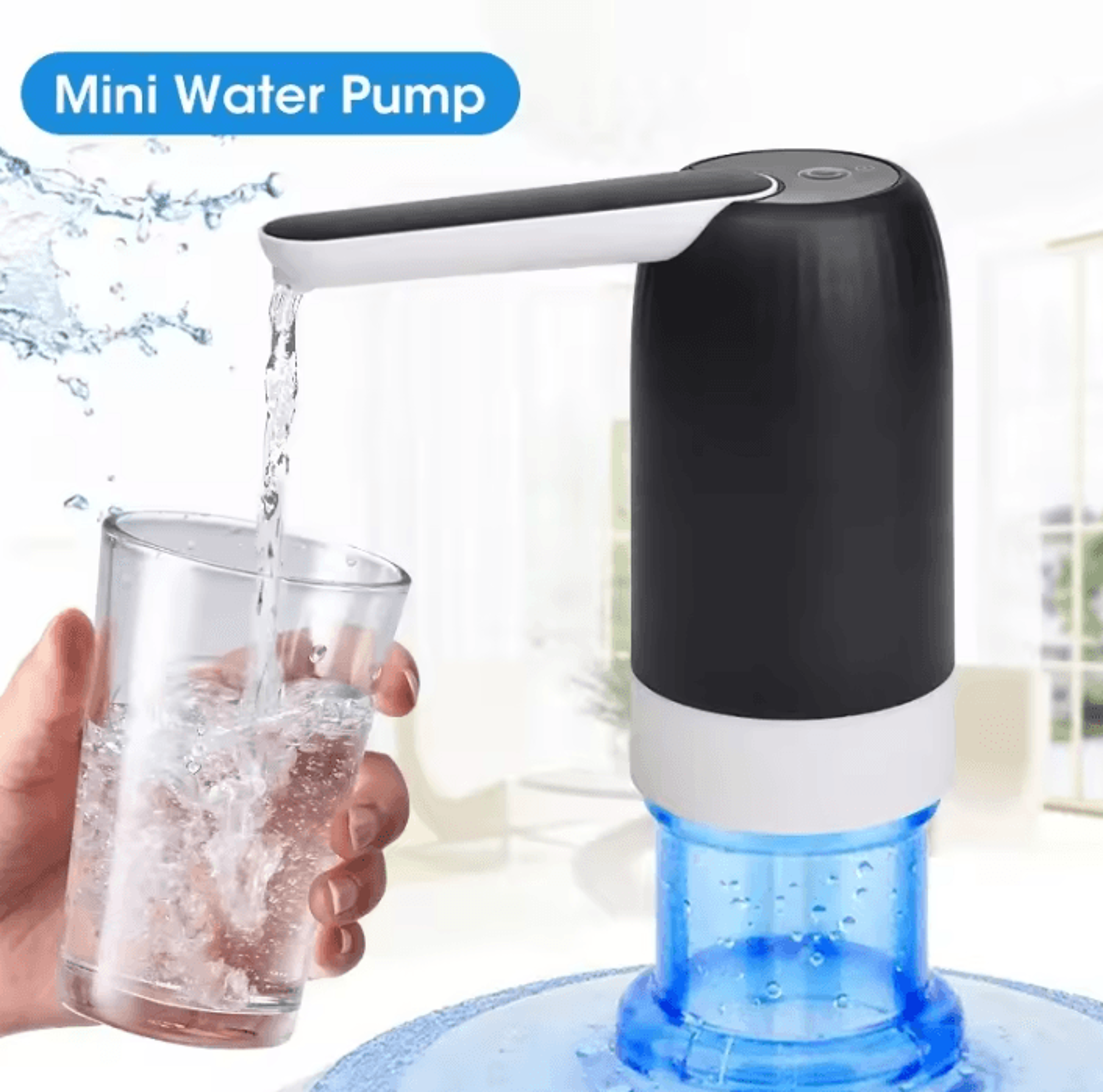 Rechargeable Automatic Water Bottle Pump With One Touch Dispenser 2