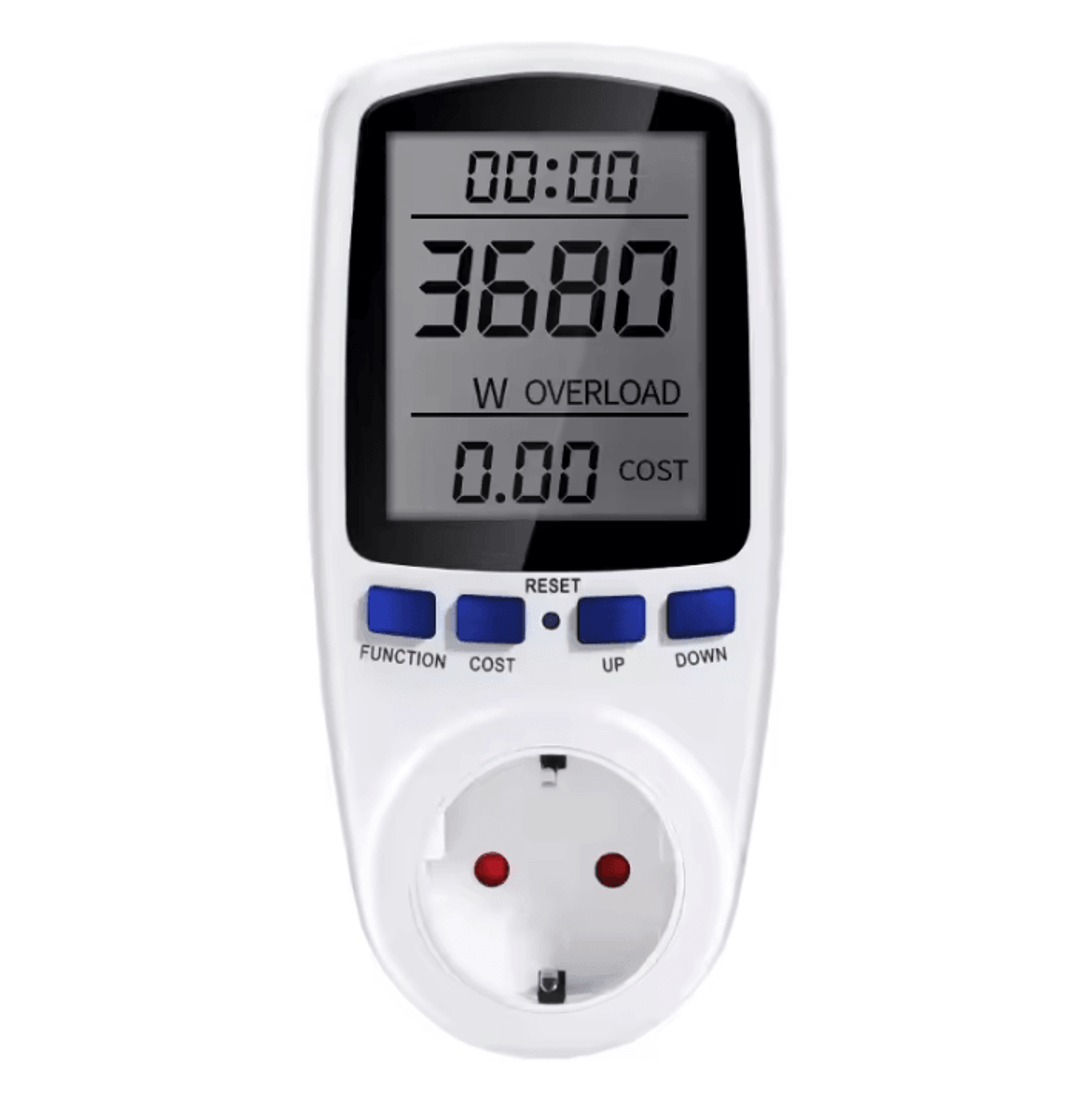 Digital LCD Power Meter Socket With Energy Monitoring 5