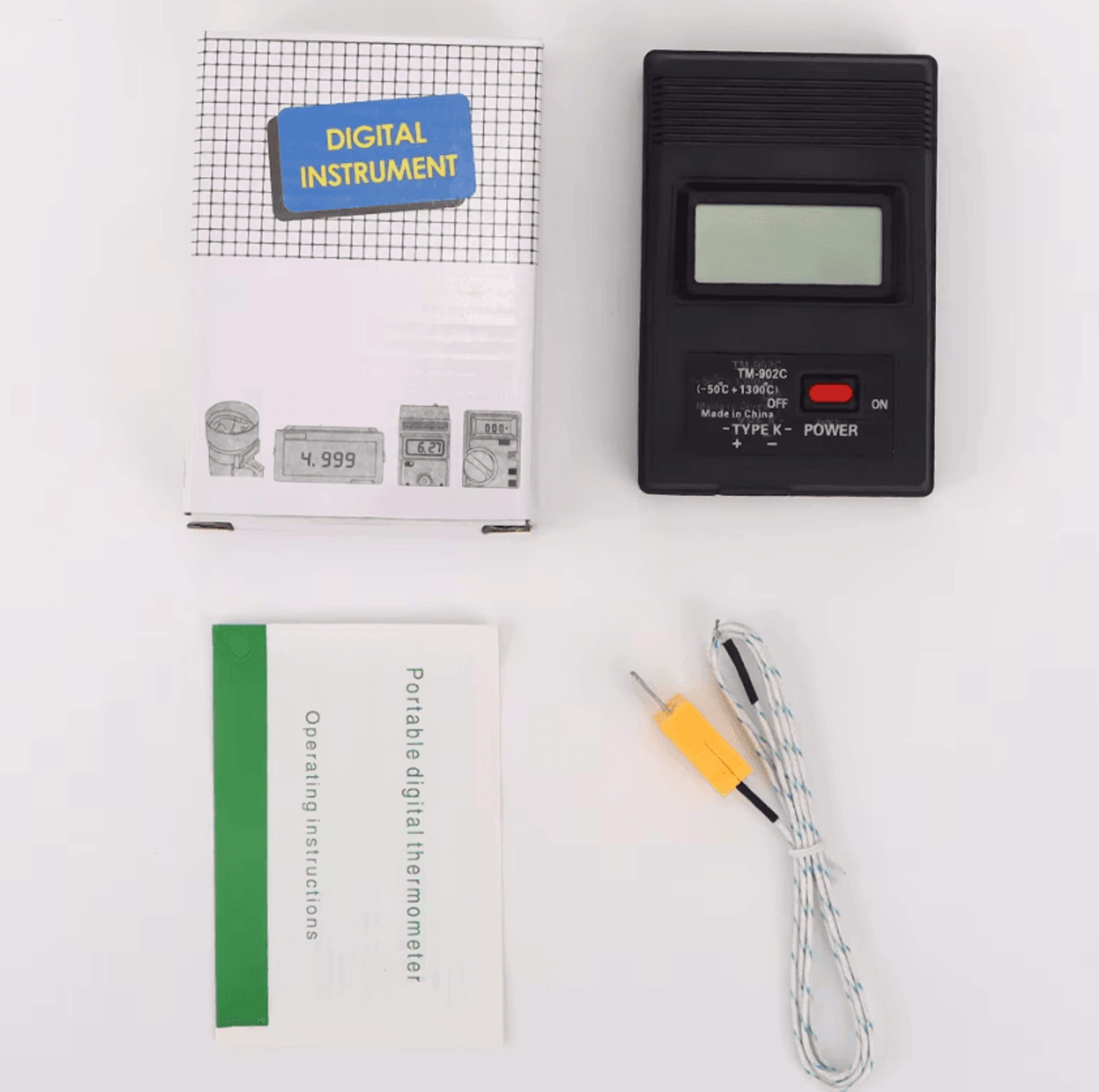 TM902C Digital KType Thermometer With Thermocouple Probe 5