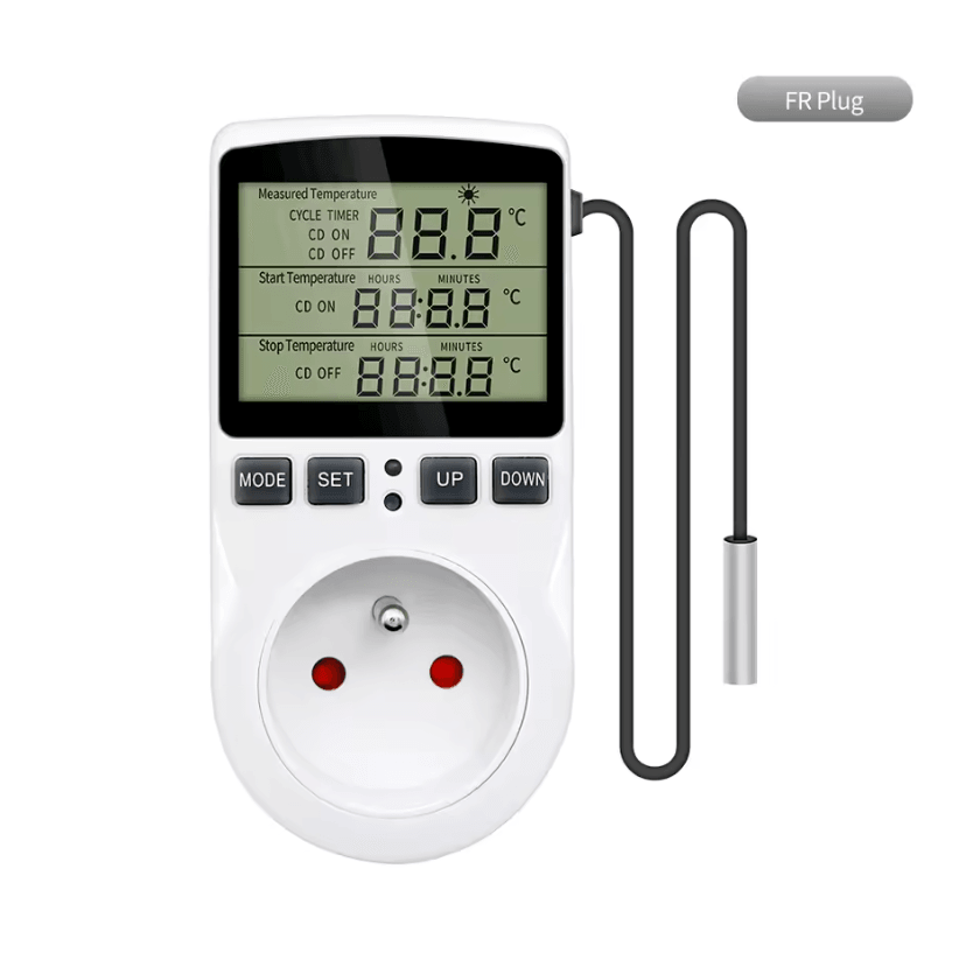 Digital Thermostat Timer Socket For Heating And Cooling 7