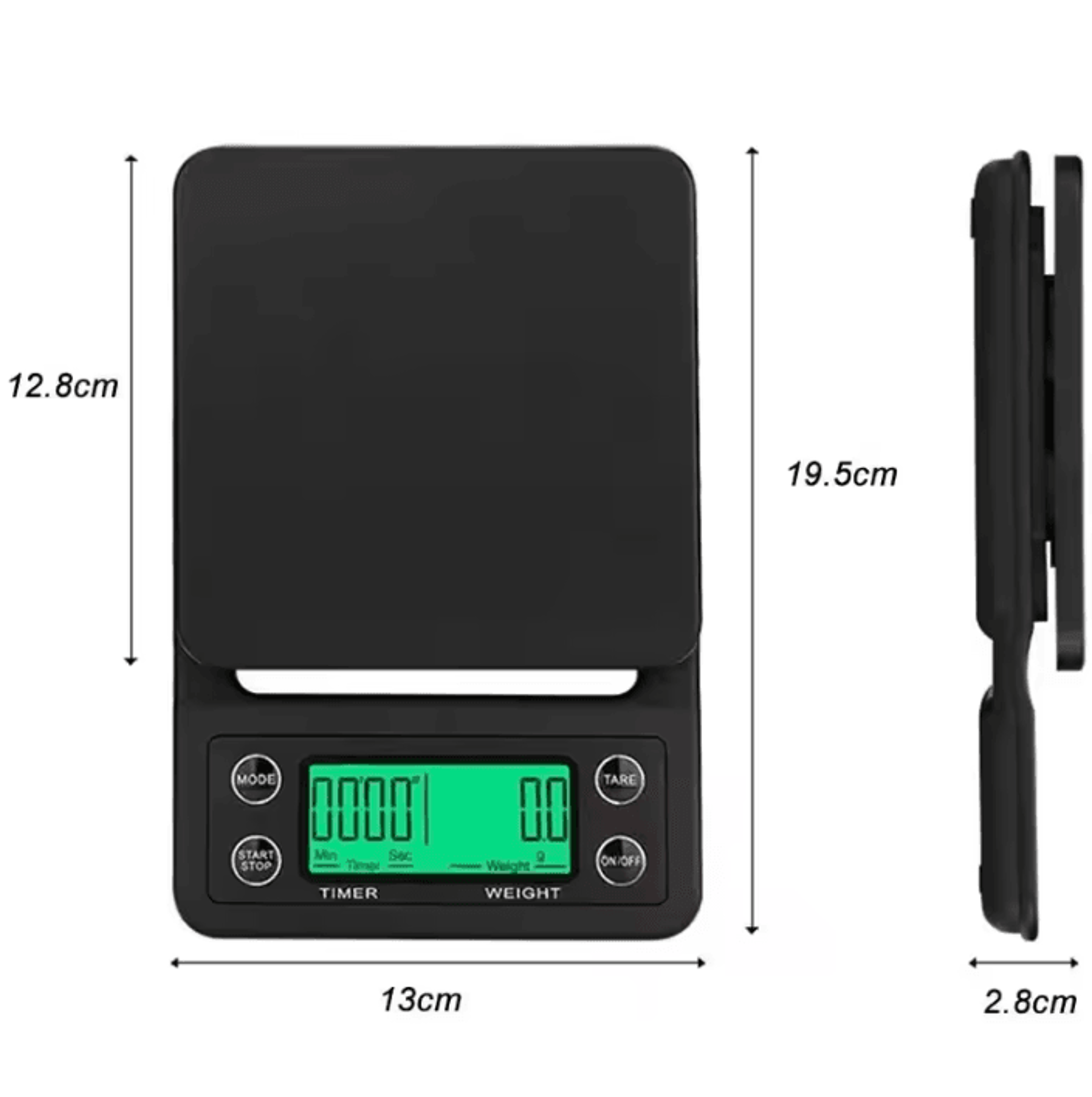 5kg Digital Coffee Scale With Timer And 01g Precision 1