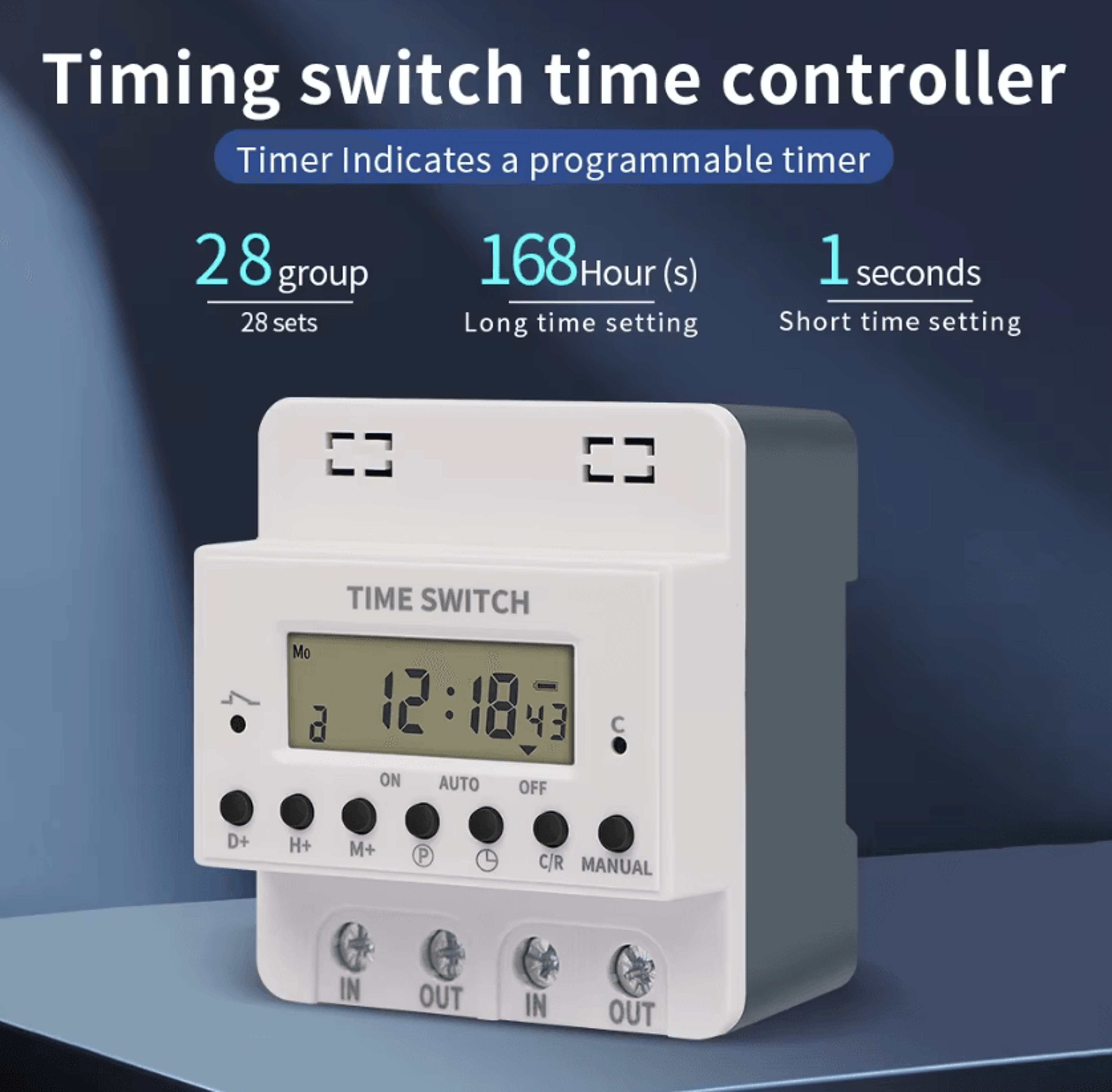 220V 60A 80A 100A Digital Weekly Programmable Timer Switch 0