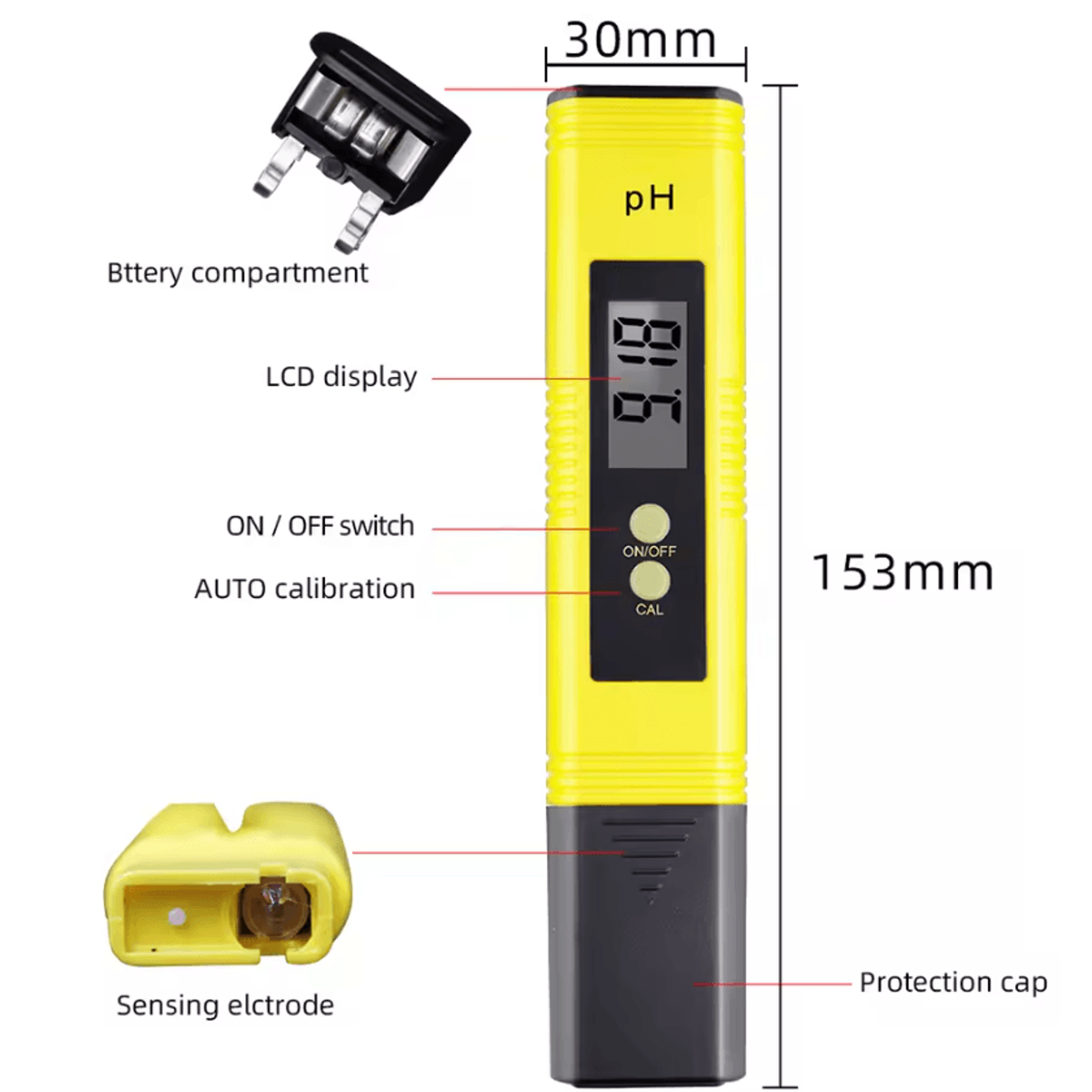 Digital PH And TDS Water Quality Tester For Aquarium And Pool 0