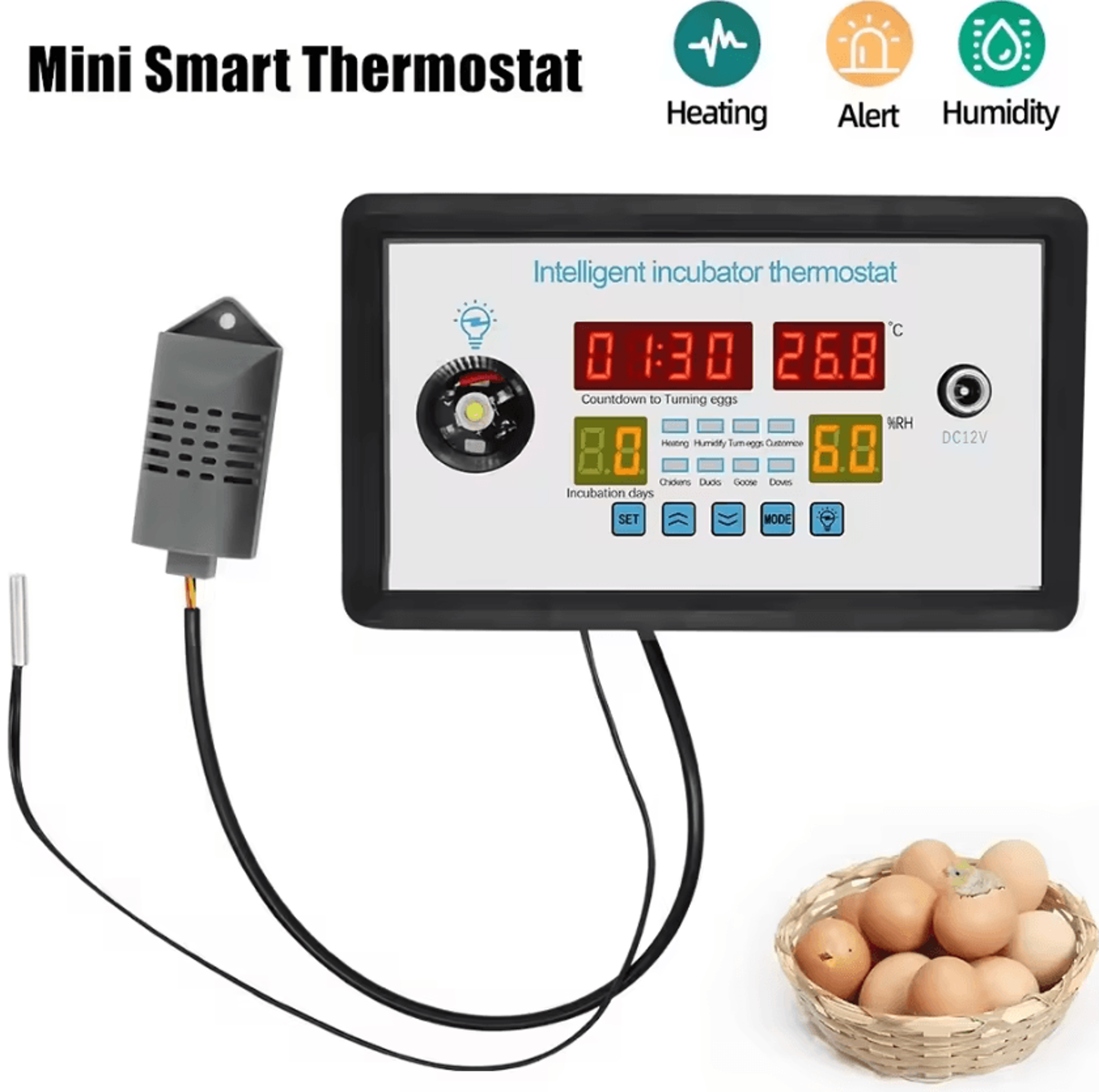 ZFXW9002 Digital Egg Incubator Temperature And Humidity Controller 1