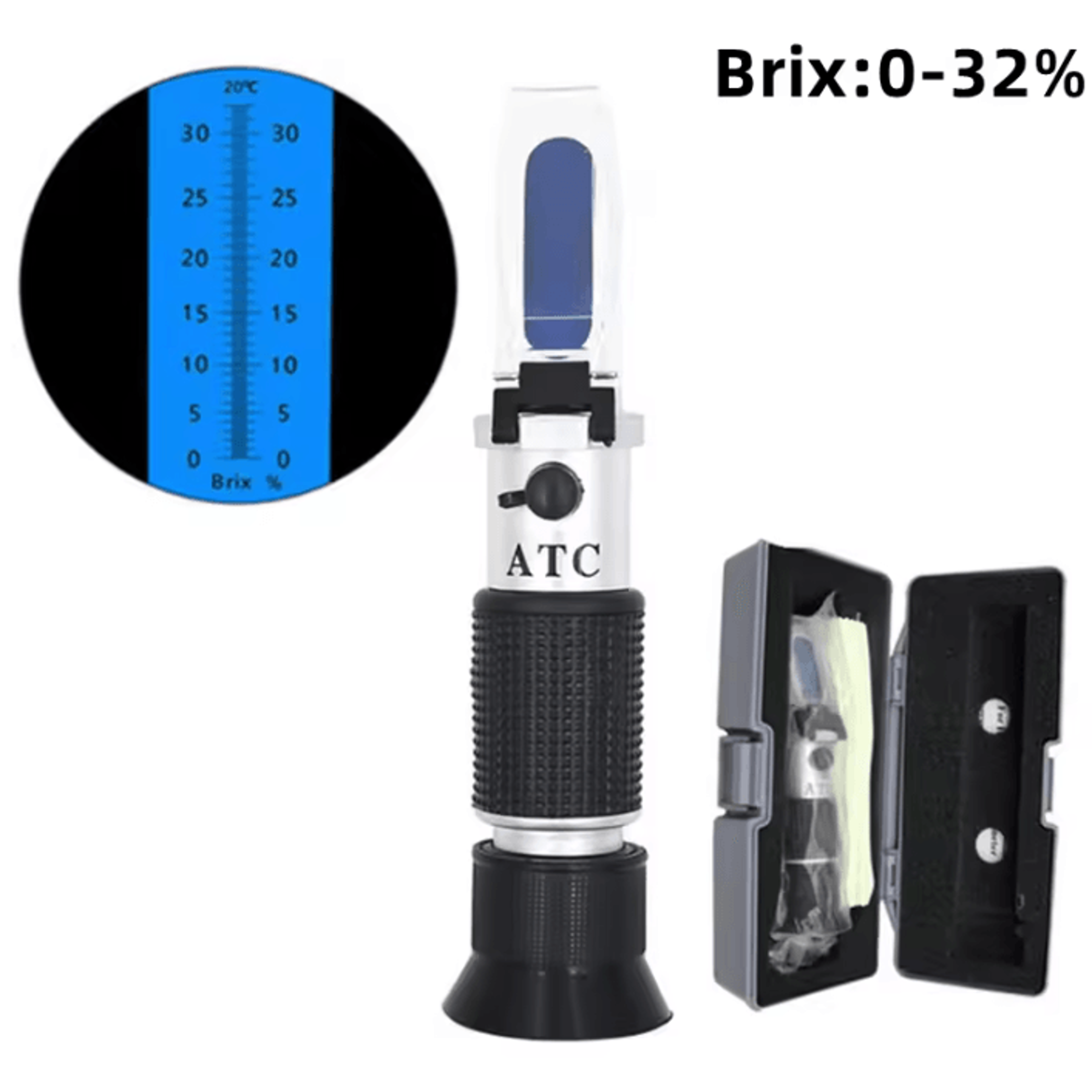 Handheld Brix Refractometer Sugar Concentration Tester 4