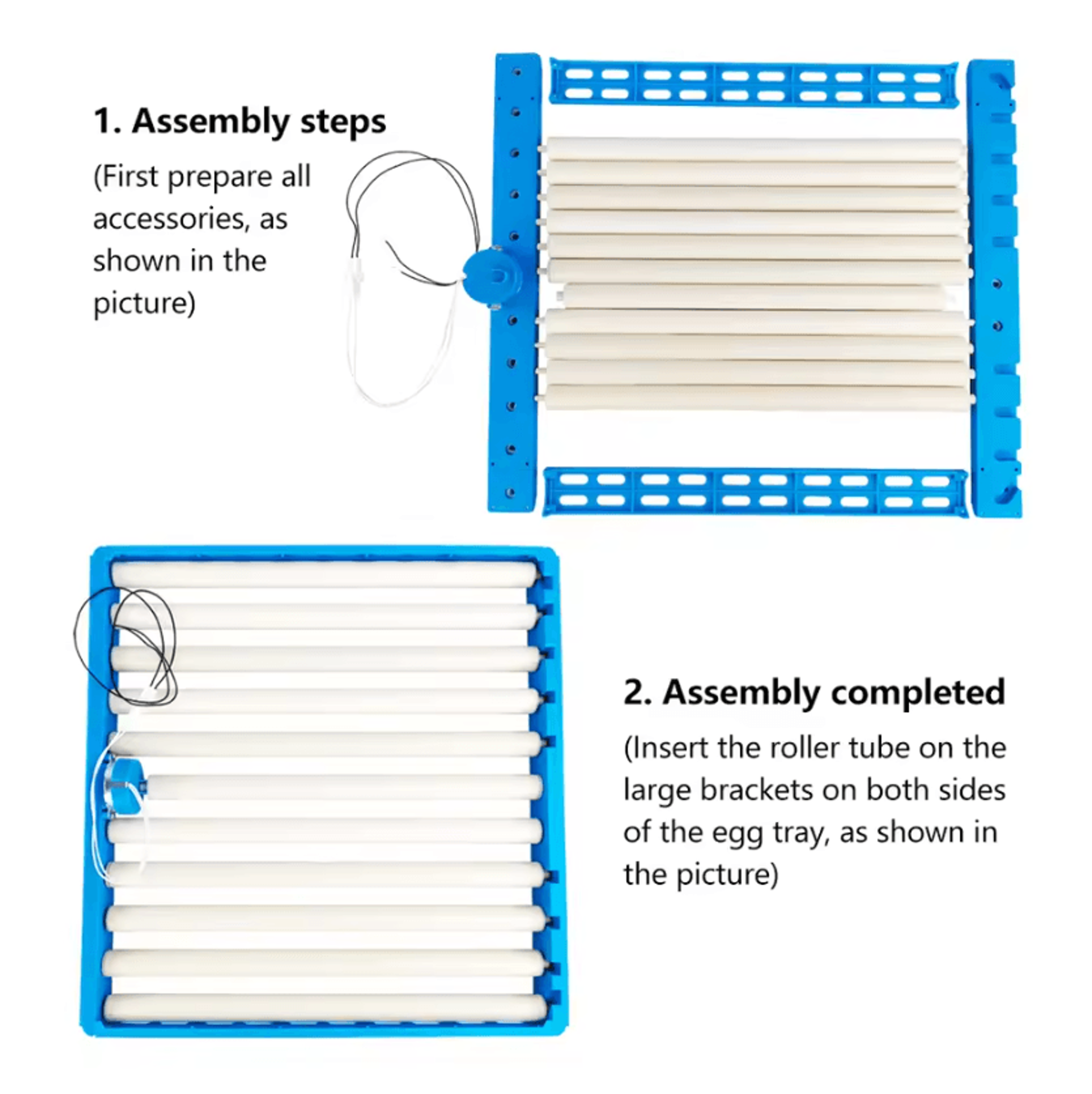 70108 Egg Automatic 360 Degree Incubator Turner Roller Tray 4