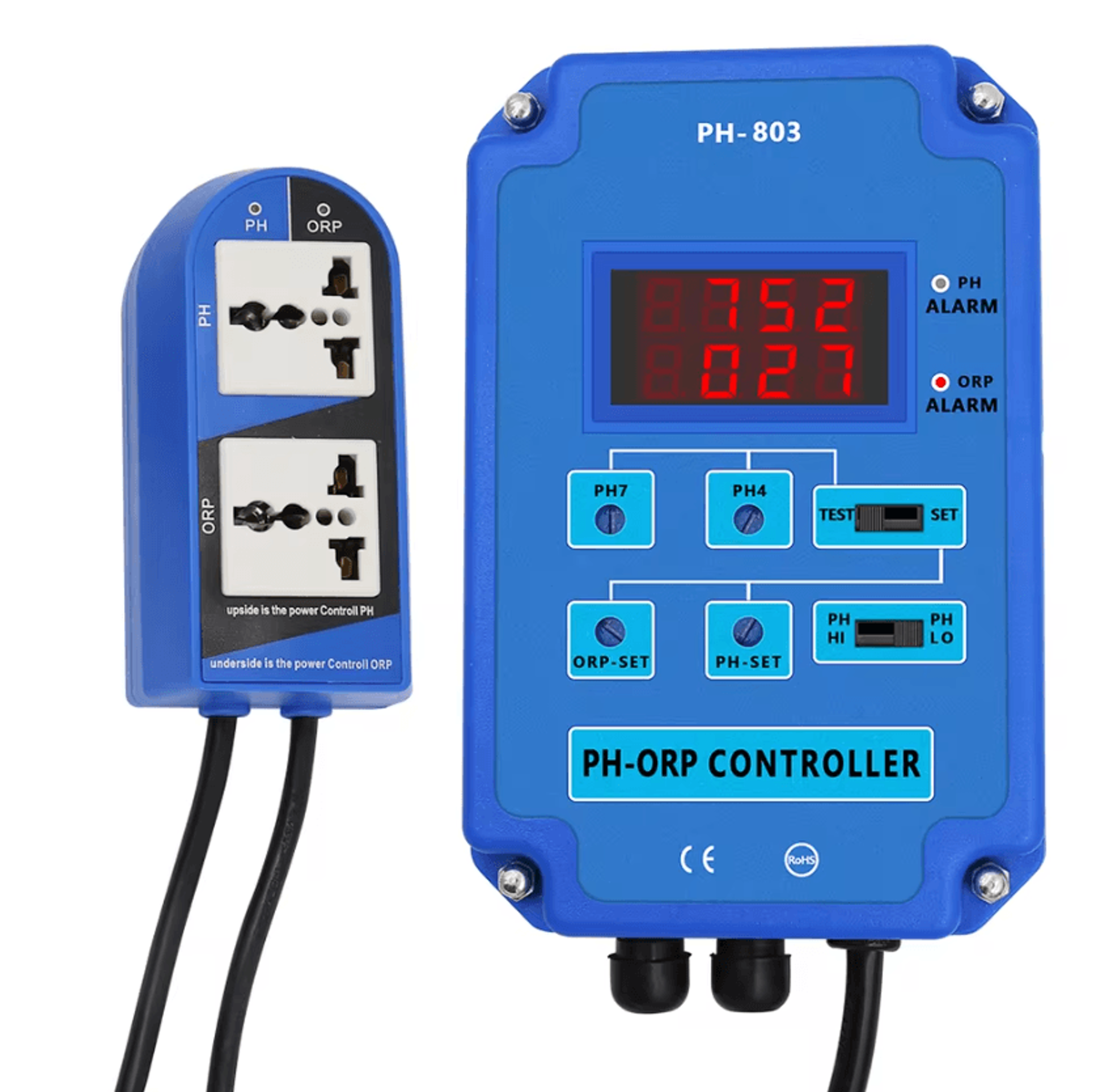 2 In 1 Digital PH ORP Controller With Relay And BNC Probe 5