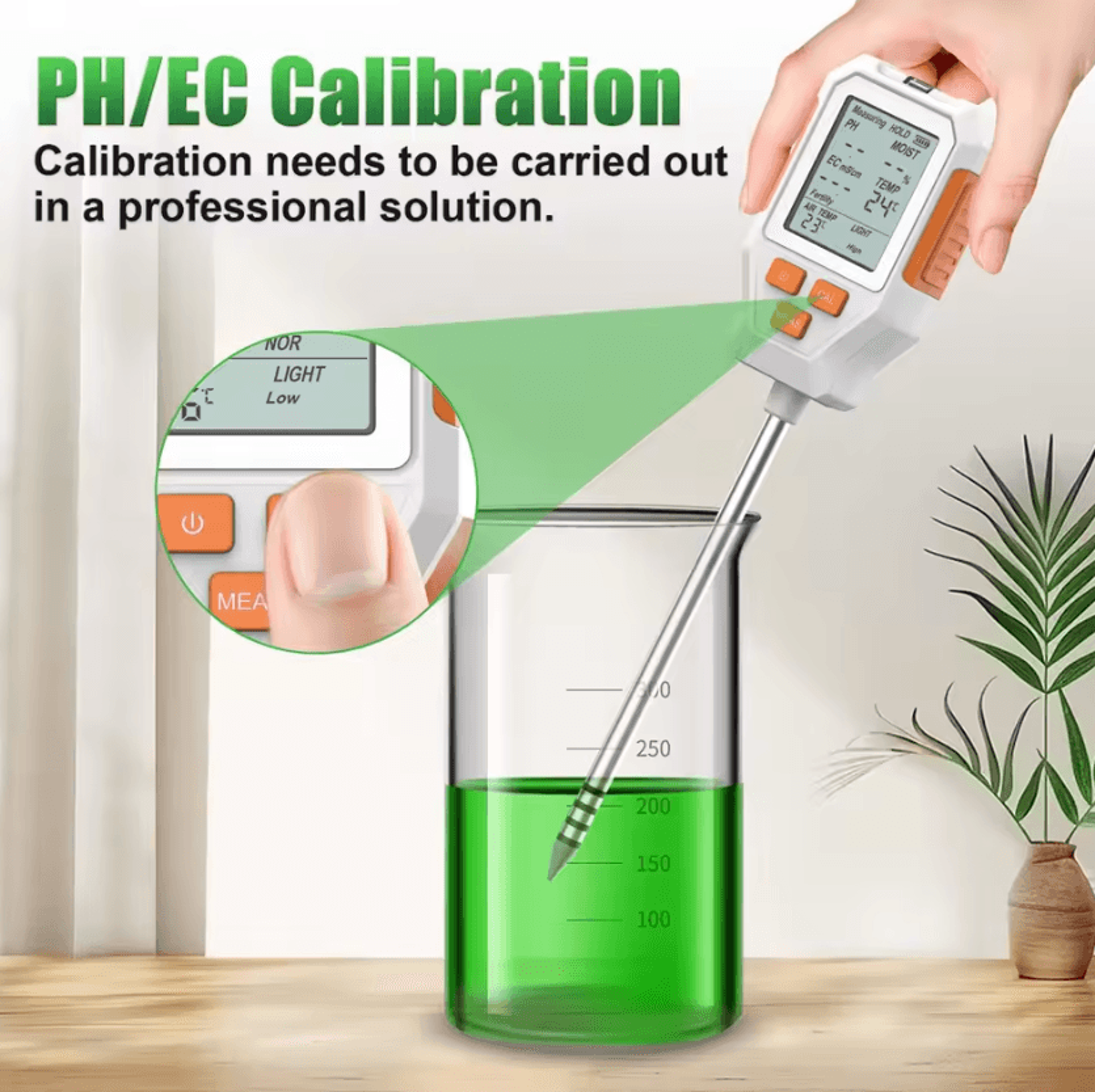 7 In 1 Digital Soil Tester For PH EC Moisture Fertility And Sunlight 3
