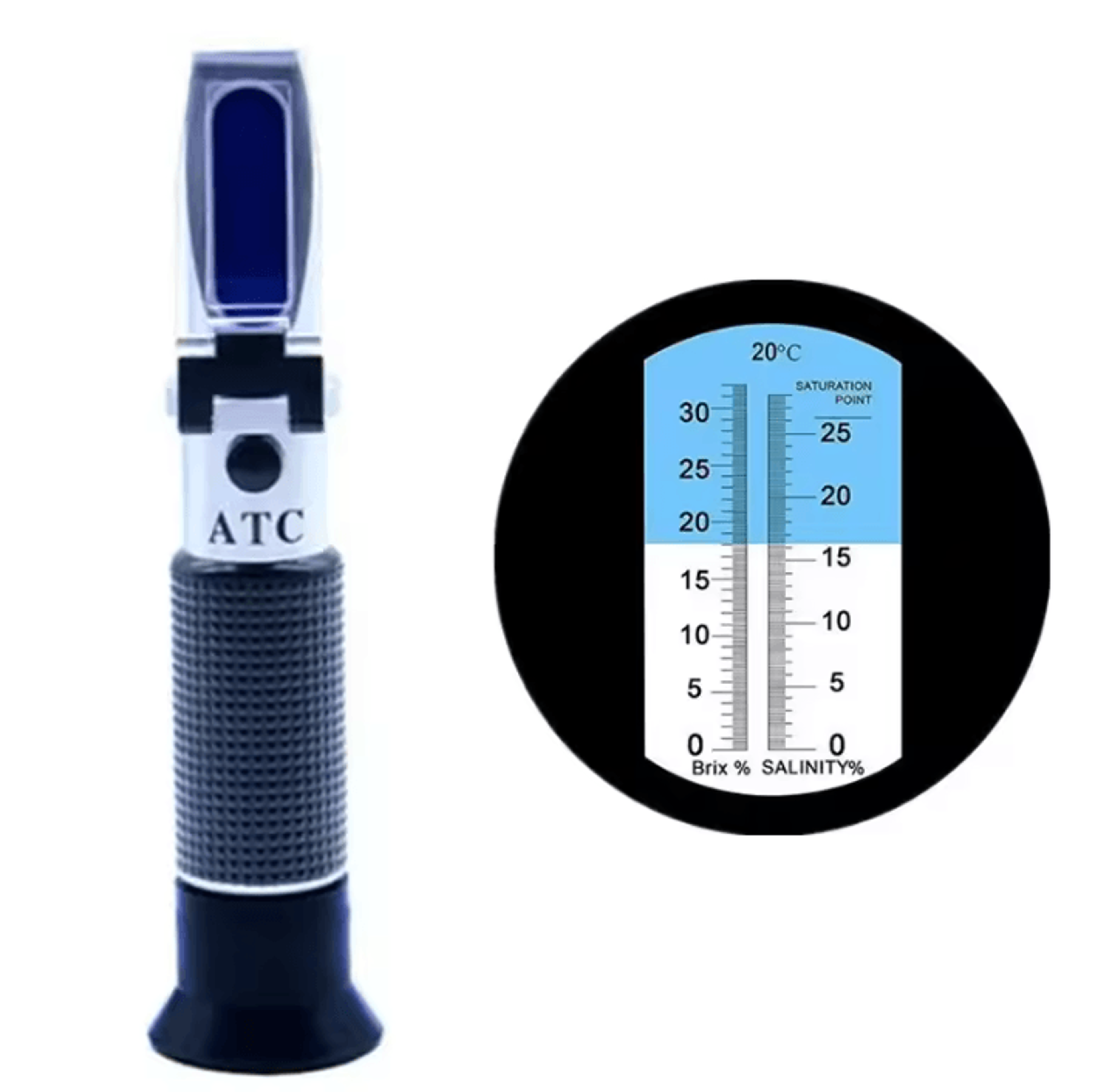 2 In 1 Brix And Salinity Refractometer With ATC 3