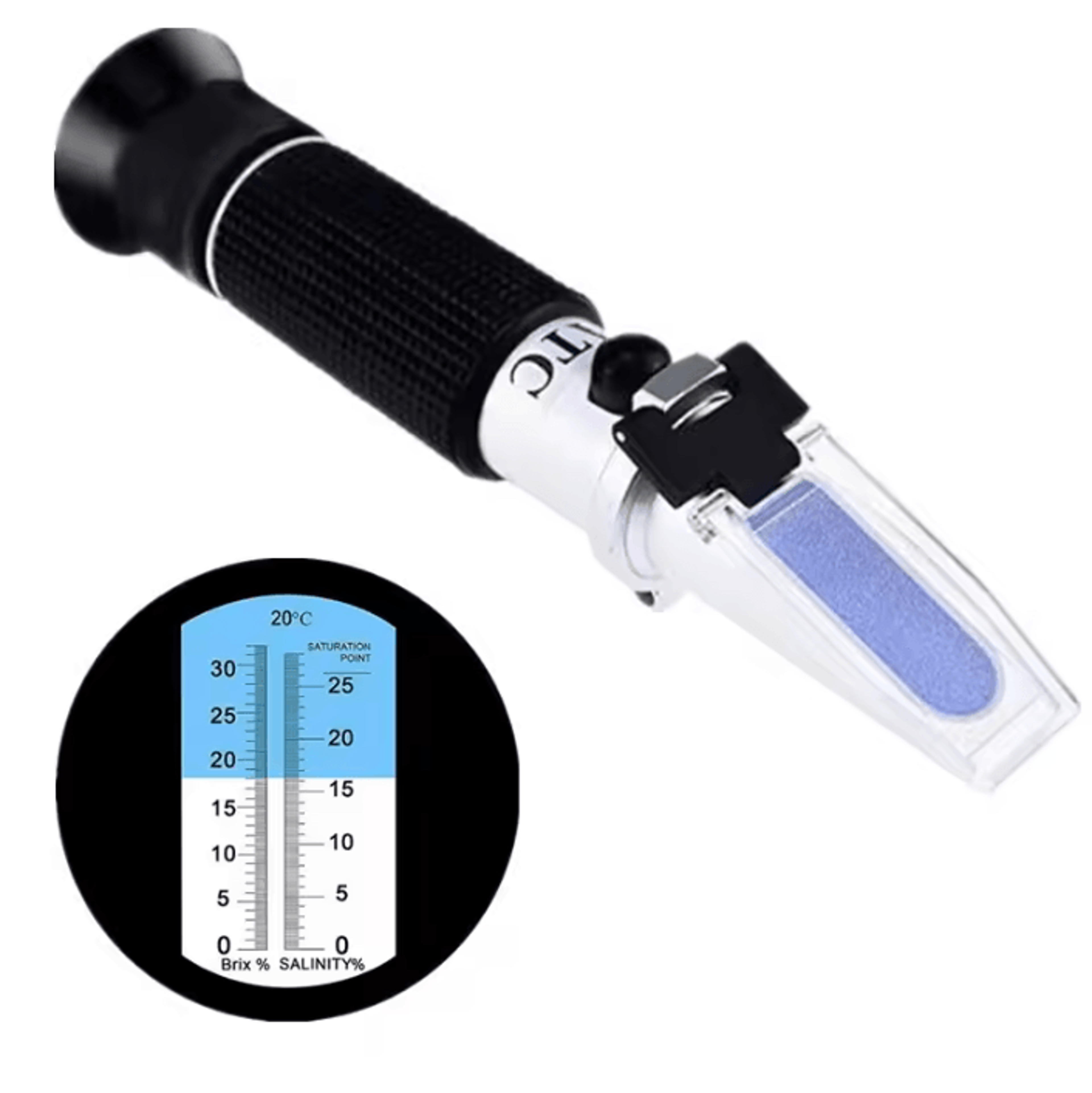 2 In 1 Brix And Salinity Refractometer With ATC 2