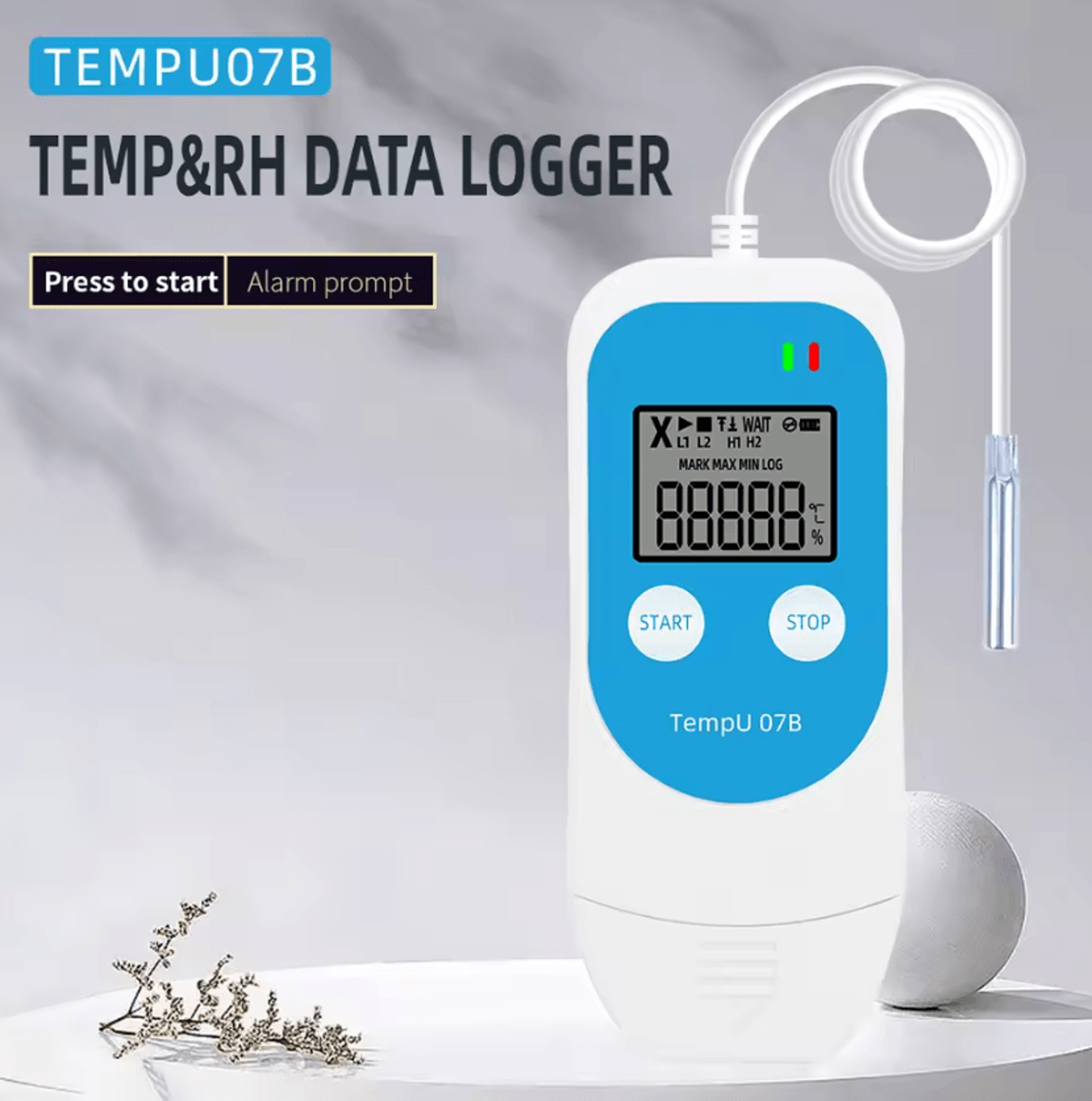 TempU 07B USB Temperature And Humidity Data Logger 0