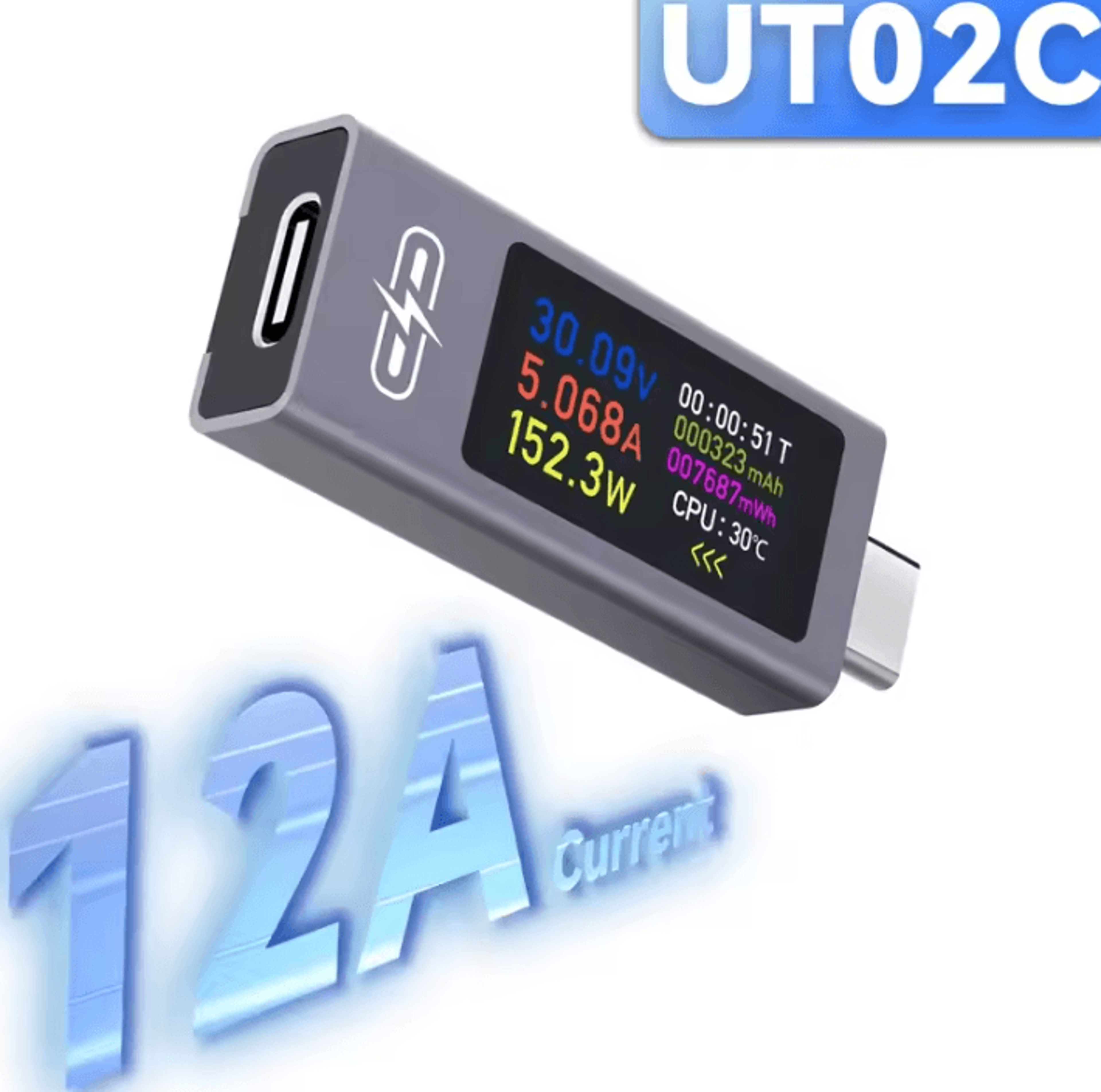 UT02C 360W TypeC USB Power Meter And Charging Tester 5