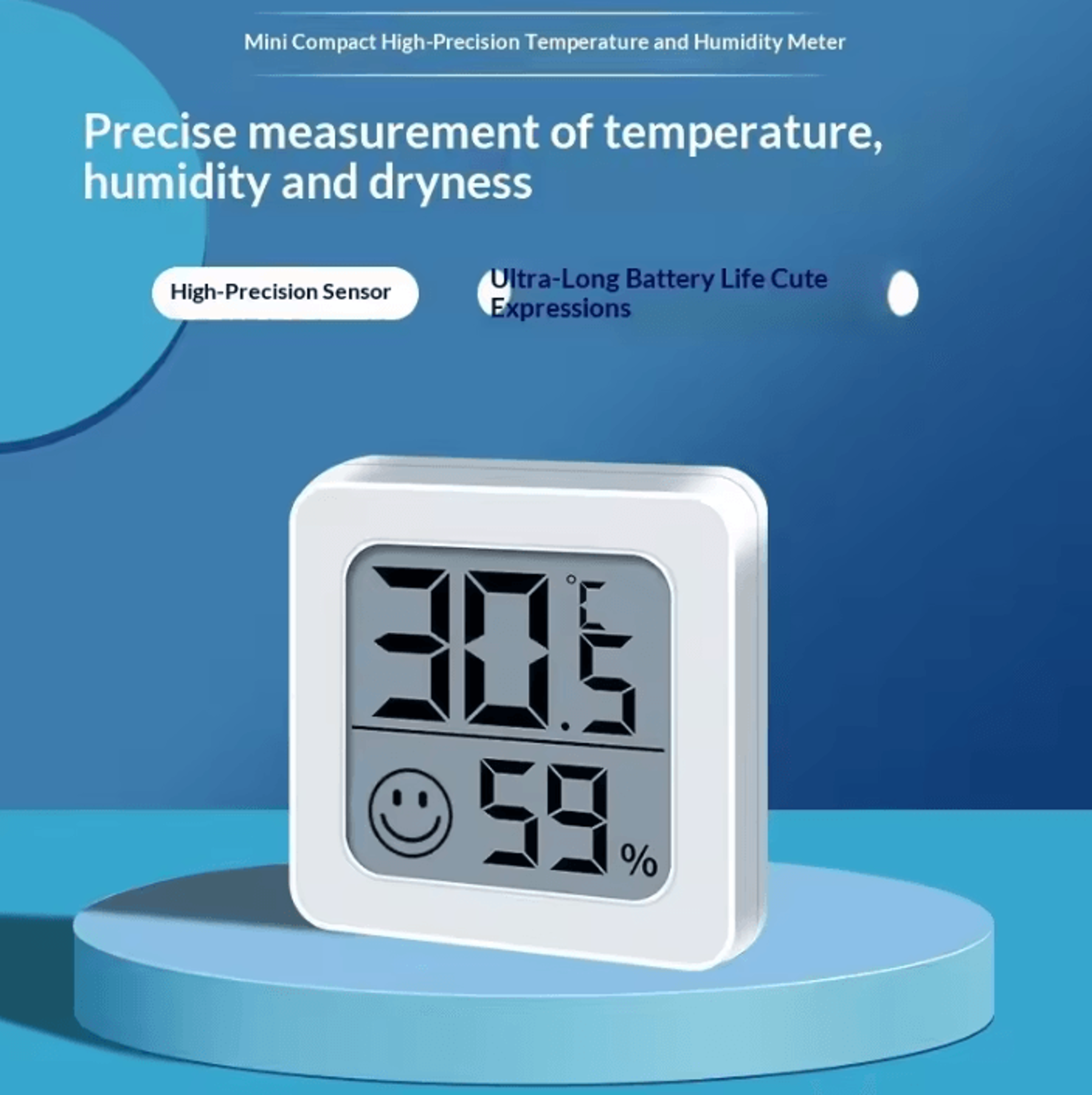 Mini LCD Digital Thermometer Hygrometer Indoors Temperature And Humidity Monitor 1
