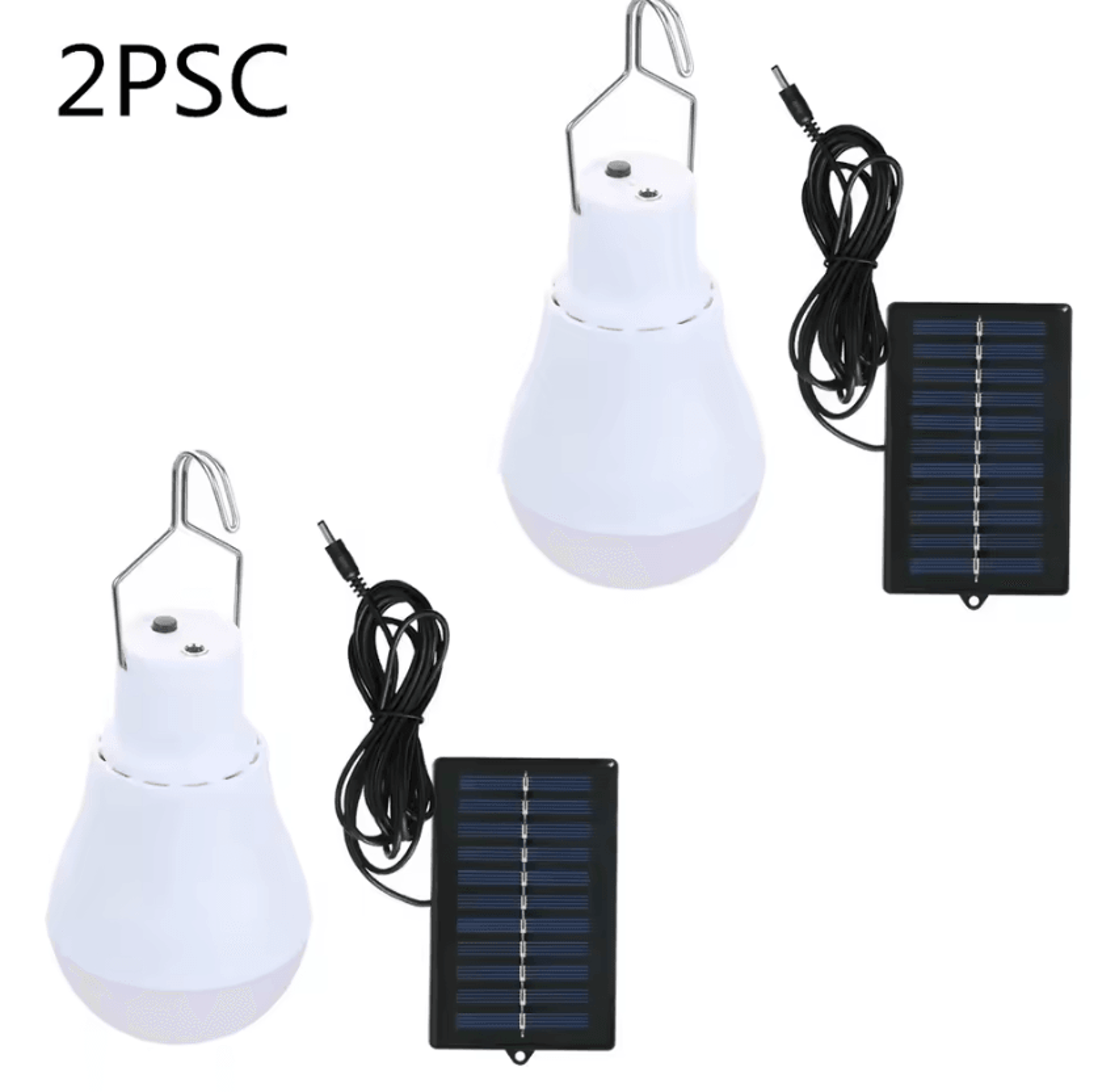 Portable Solar Rechargeable LED Camping Bulb With Panel 5