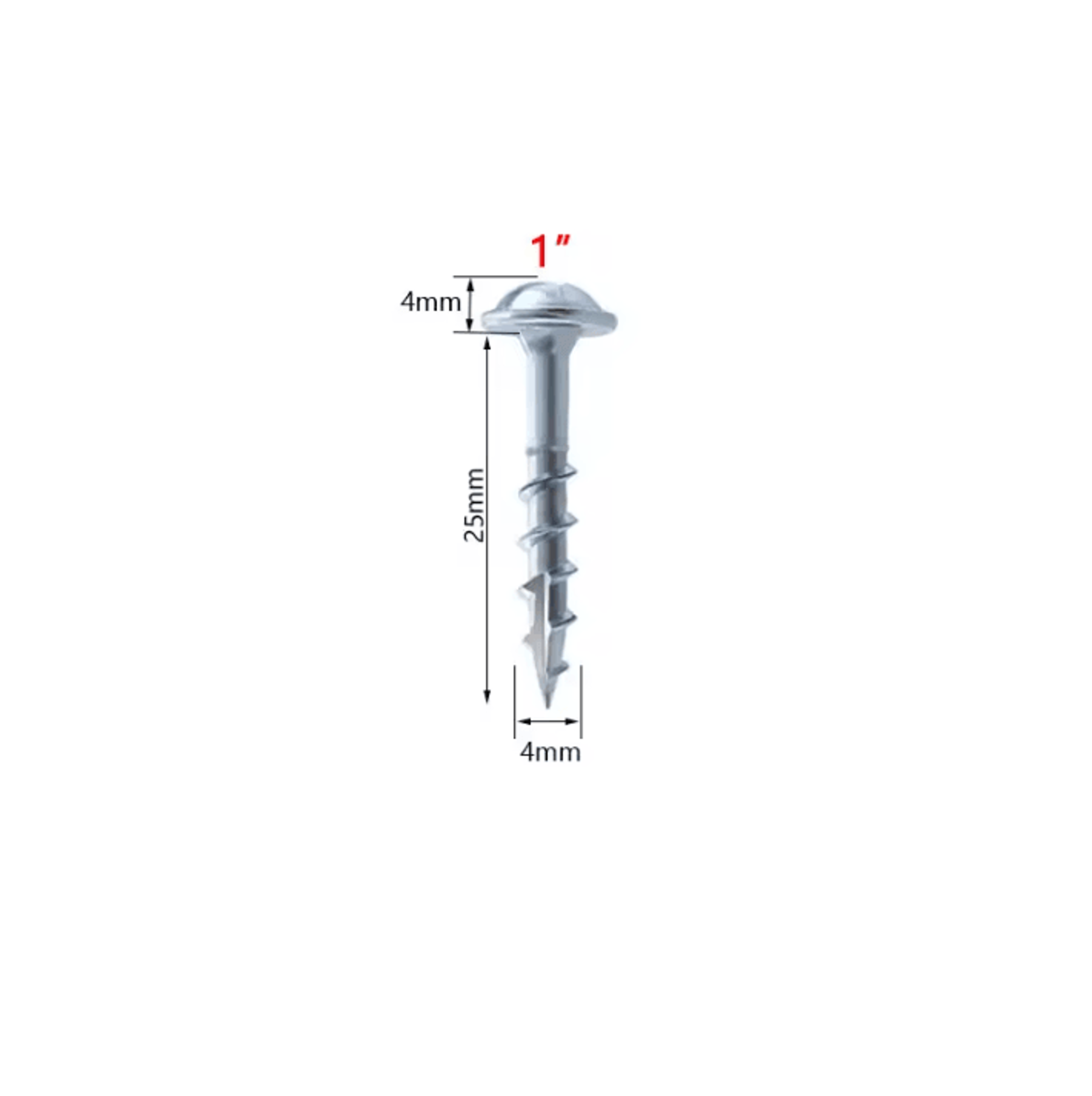 100 Piece Galvanized Pocket Hole Screws For Woodworking 5