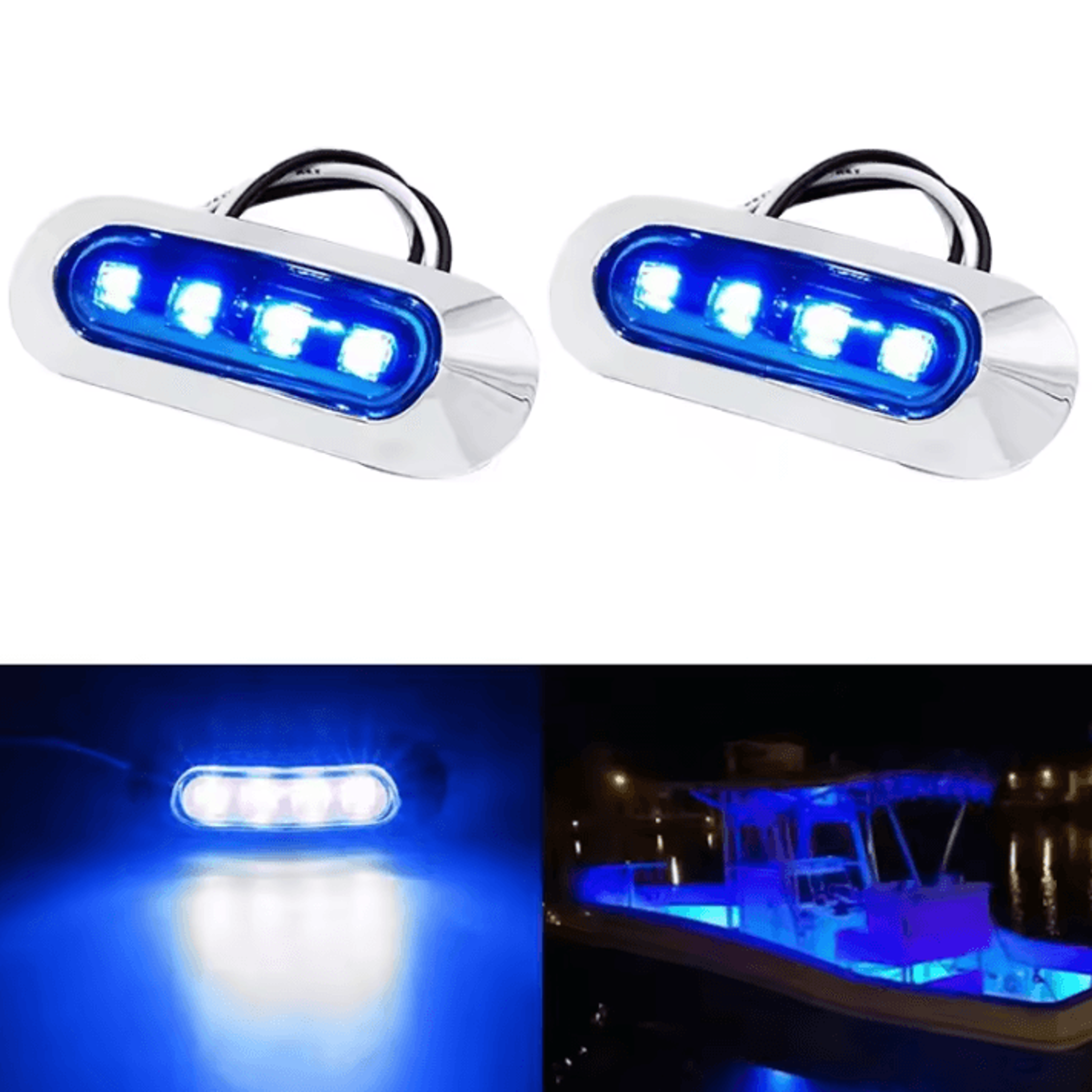 Waterproof LED Boat Navigation Strip Lights For Bow And Stern 5