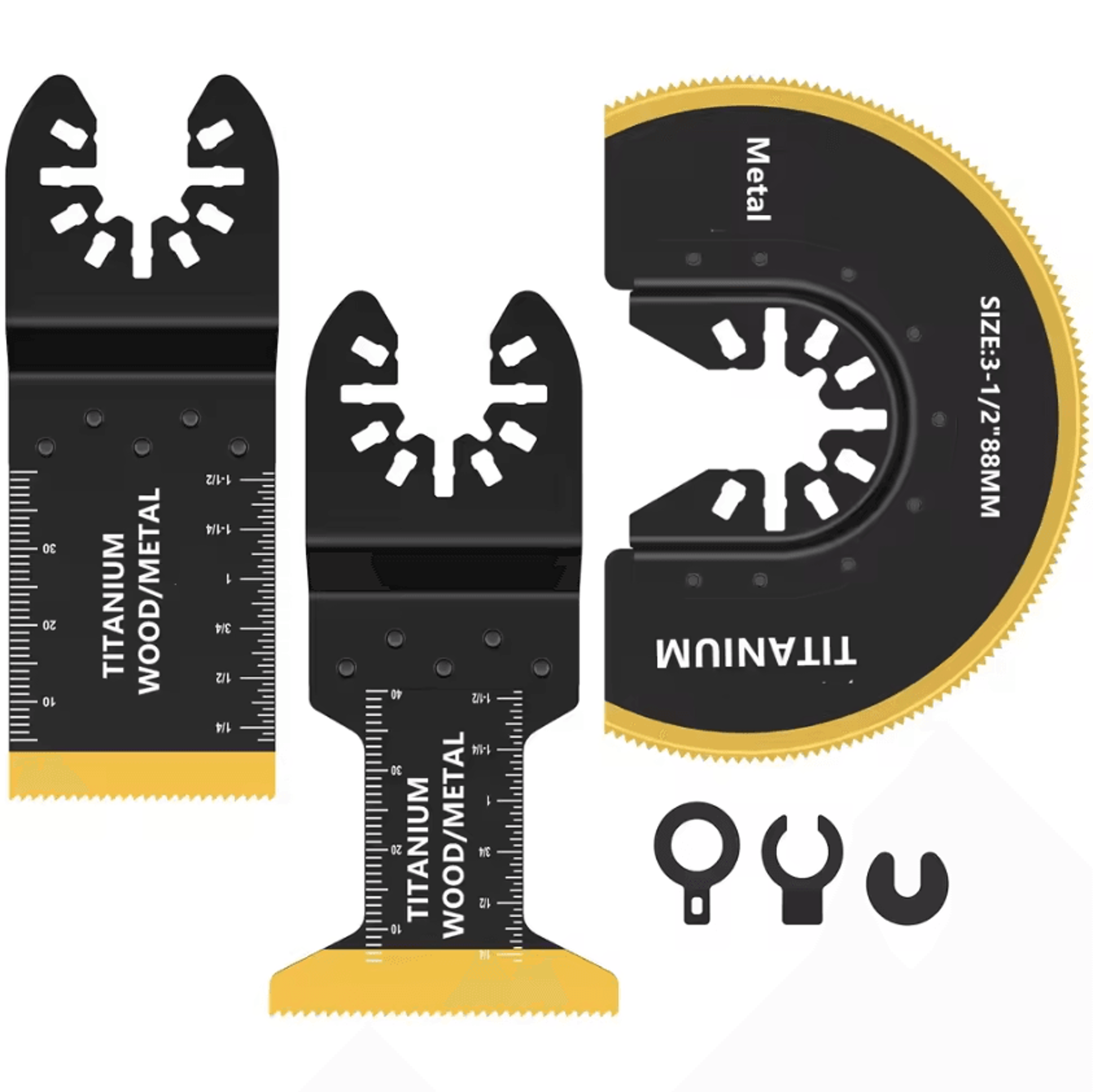 3 Or 6 Piece Titanium Oscillating Saw Blade Kit For Metal And Woods 5