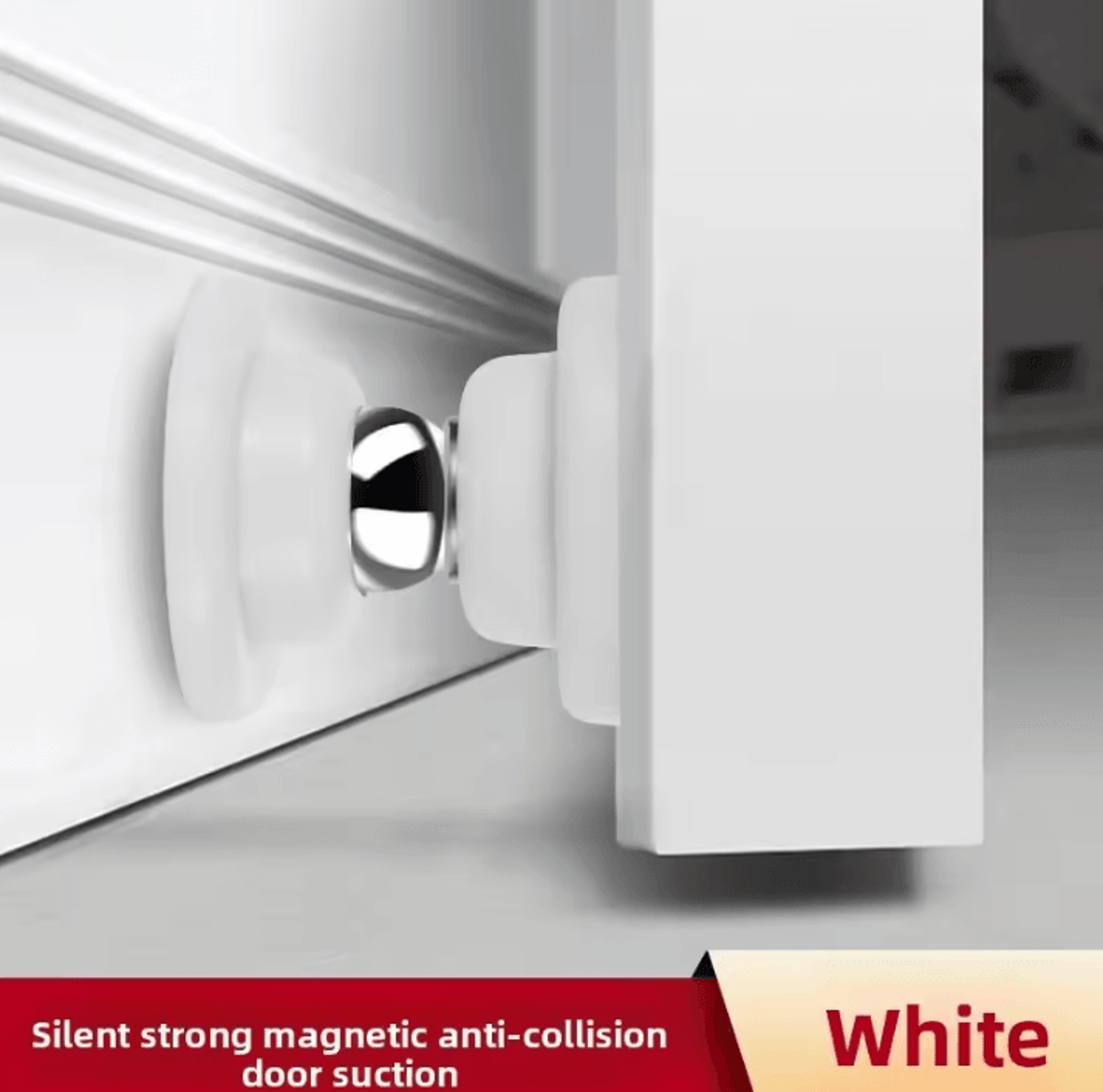No Drill Silicone Magnetic Door Stopper And Wall Protector 2