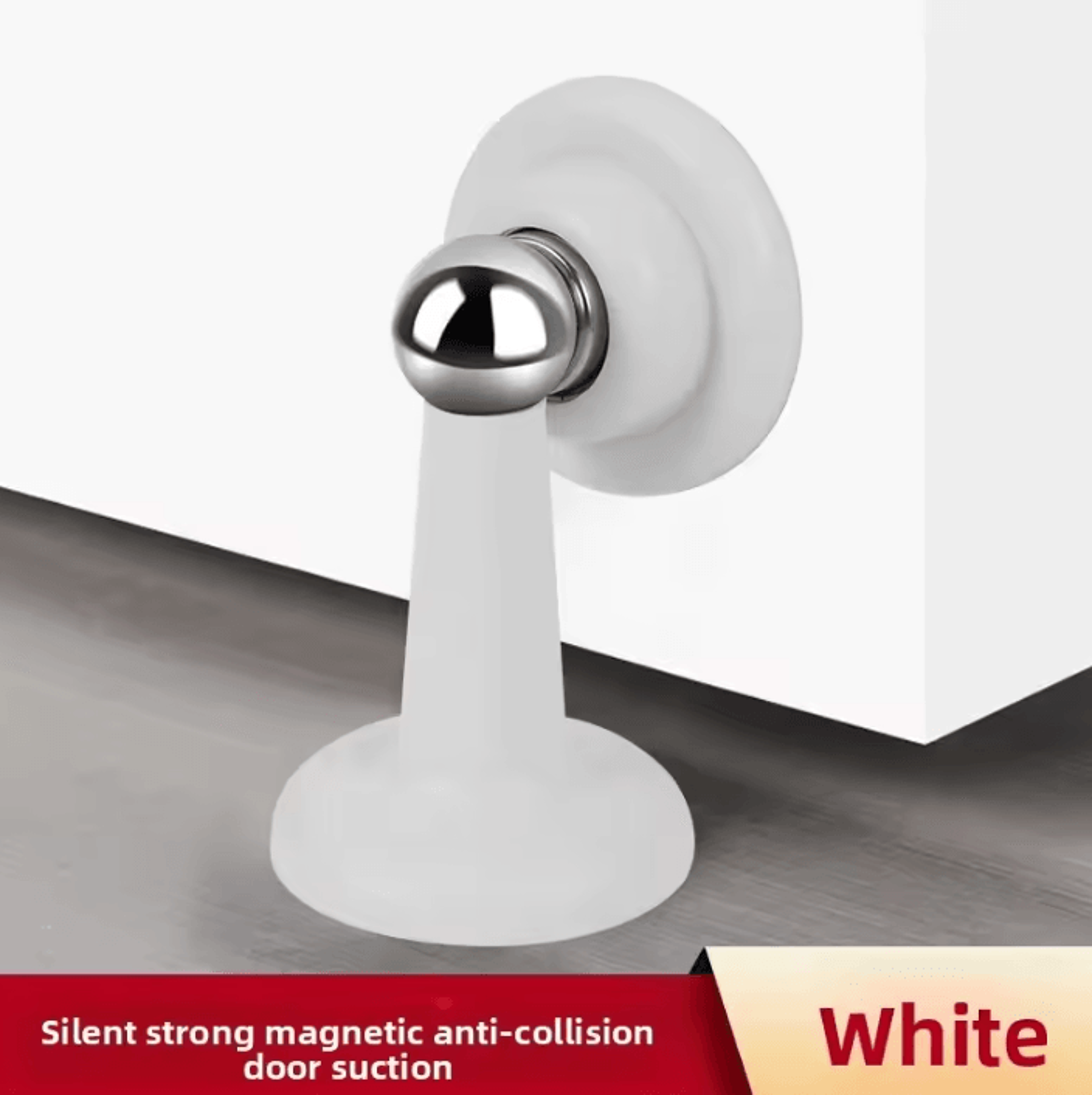 No Drill Silicone Magnetic Door Stopper And Wall Protector 6