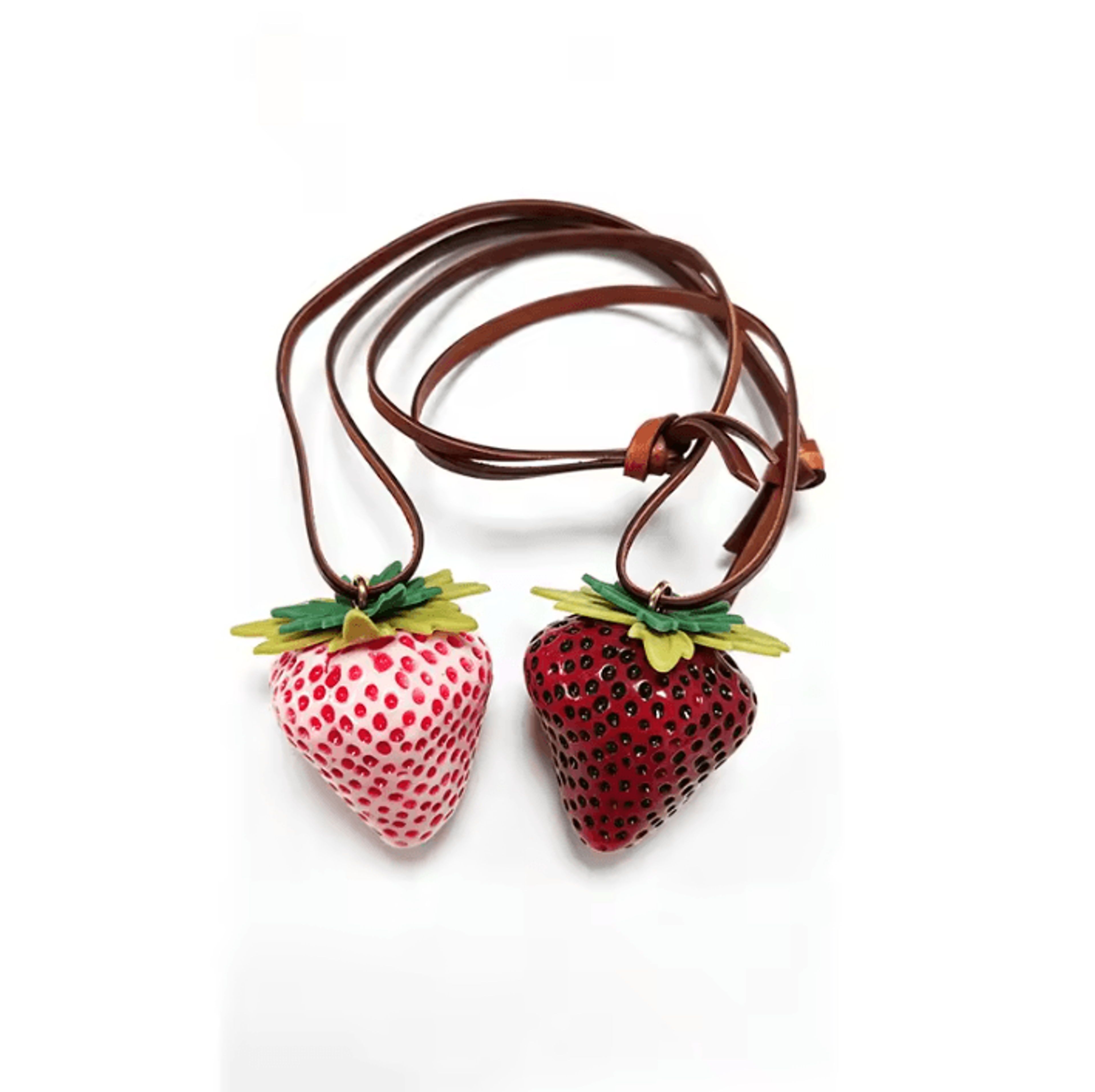 Cute Resin Strawberry Bag Charm Keychain 7