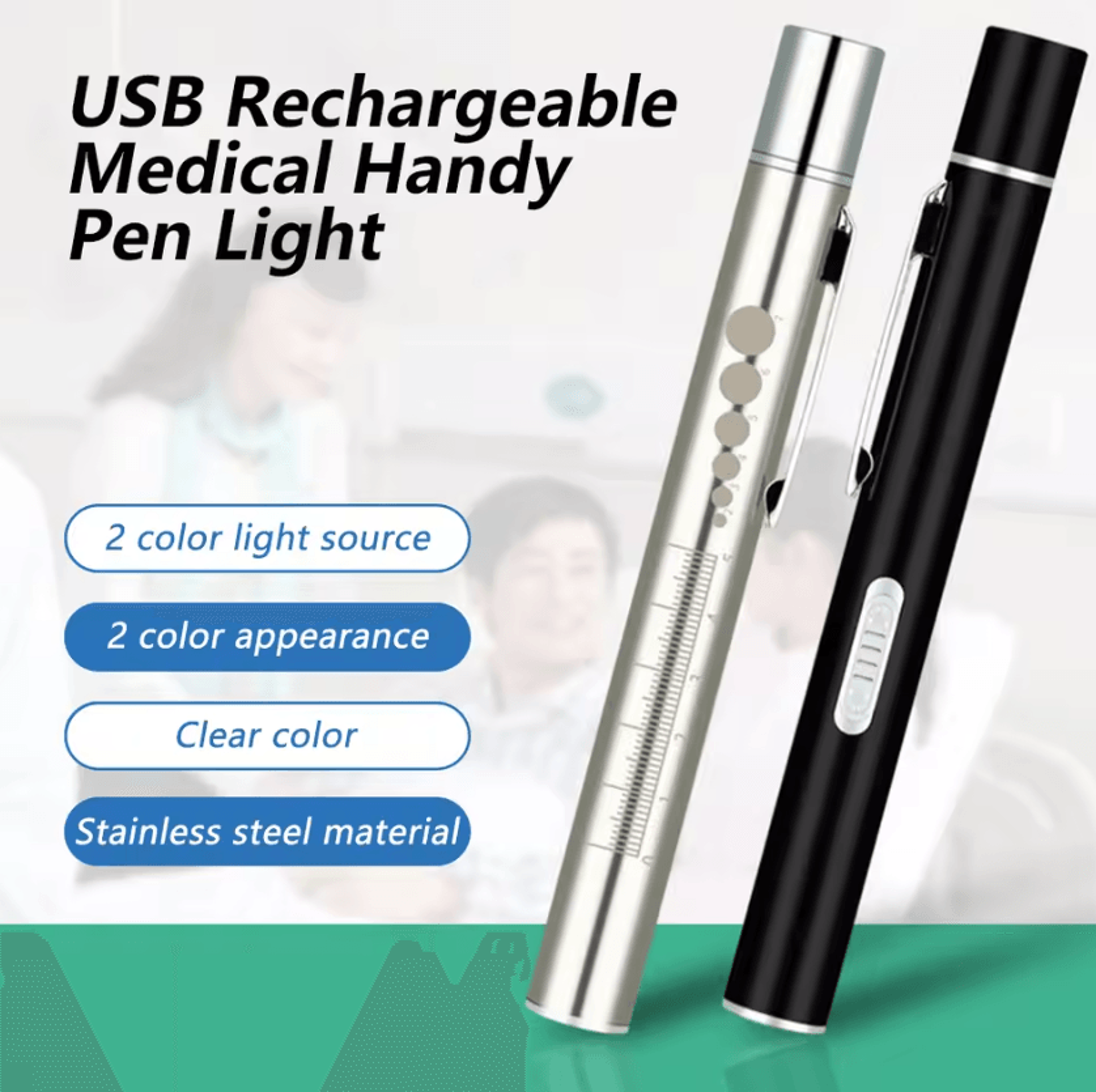 USB Rechargeable Medical LED Penlight 1