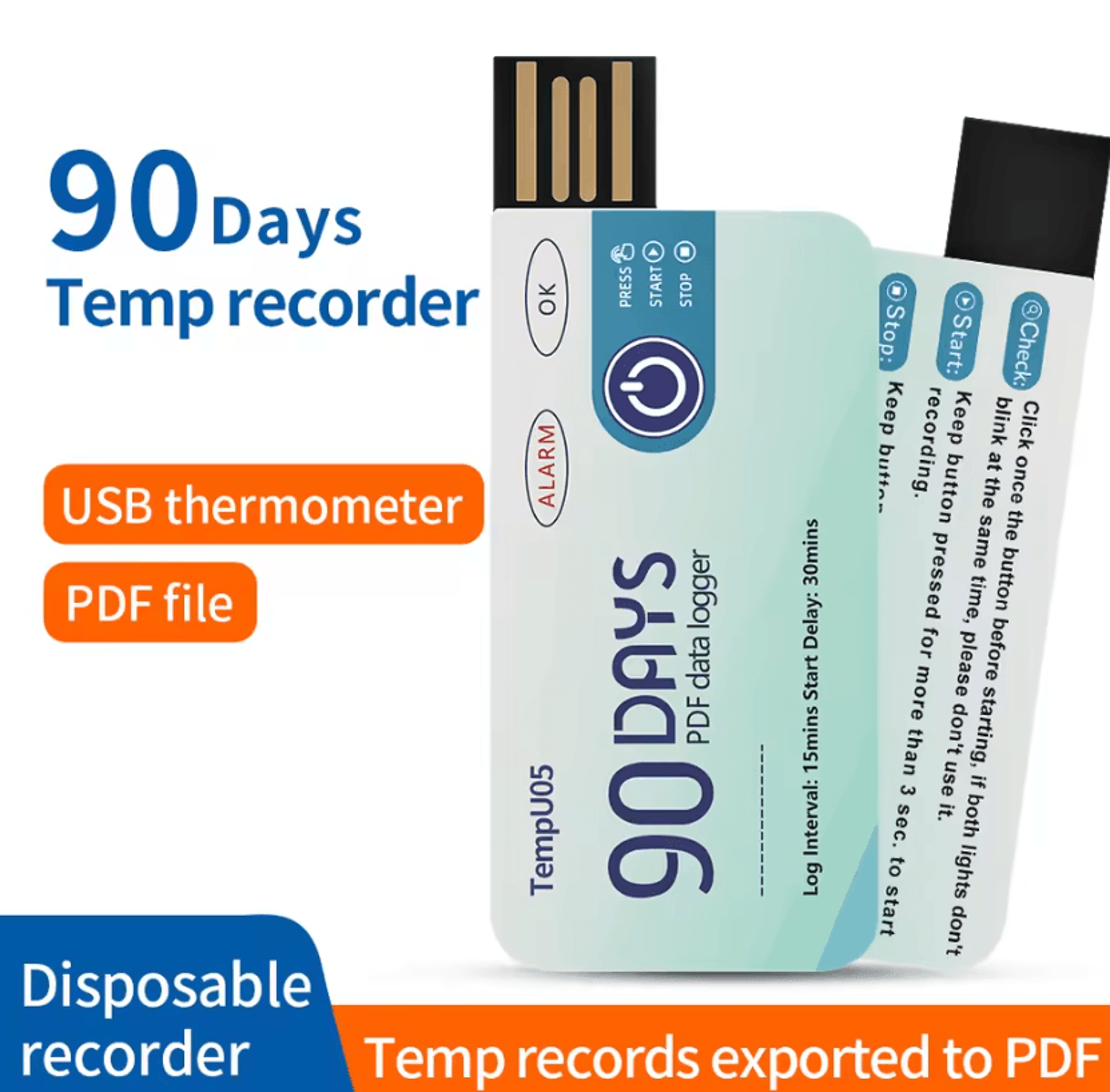 6090 Day USB Temperature Data Logger 5