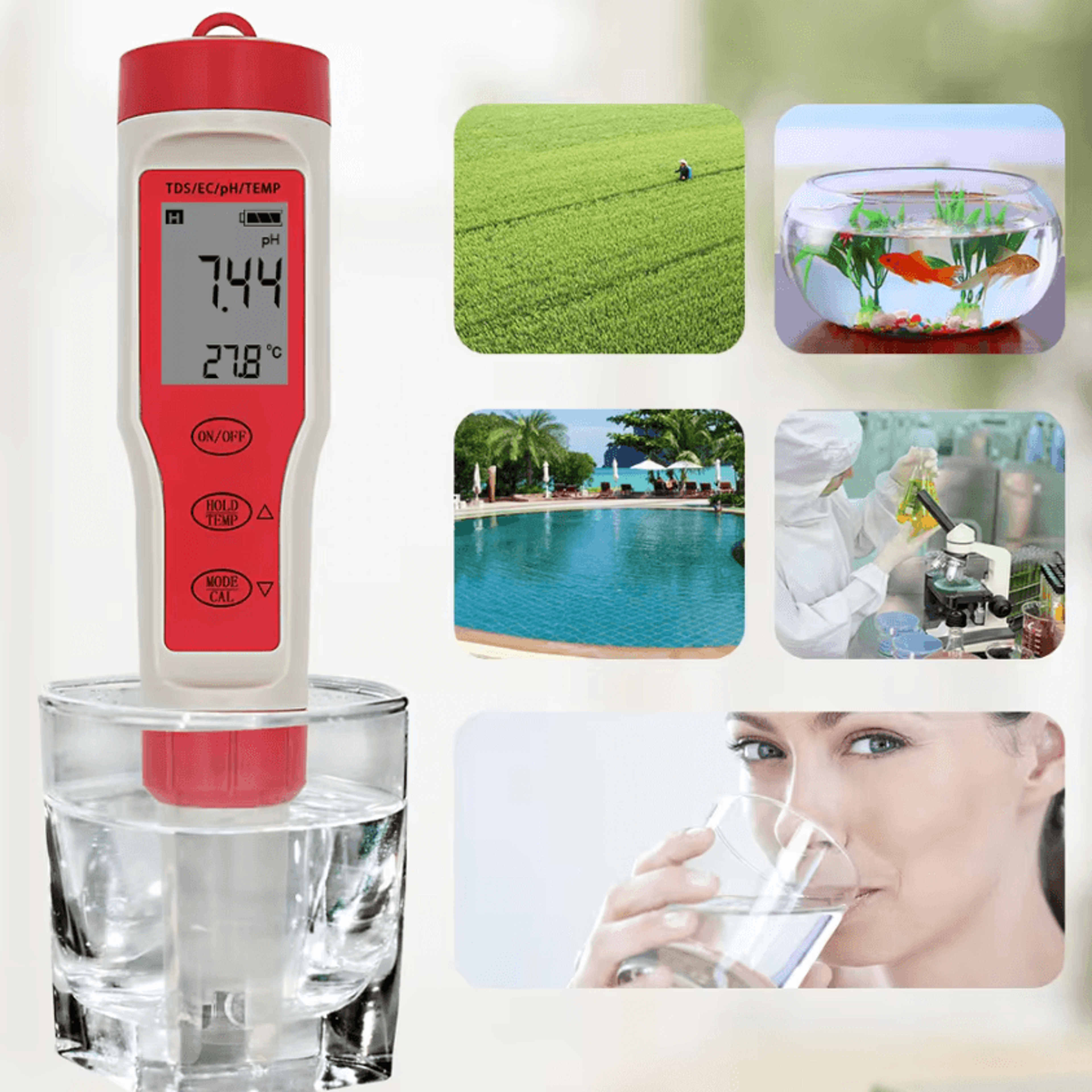 Waterproof Digital PH Pen Meter With Automatic Calibration 4