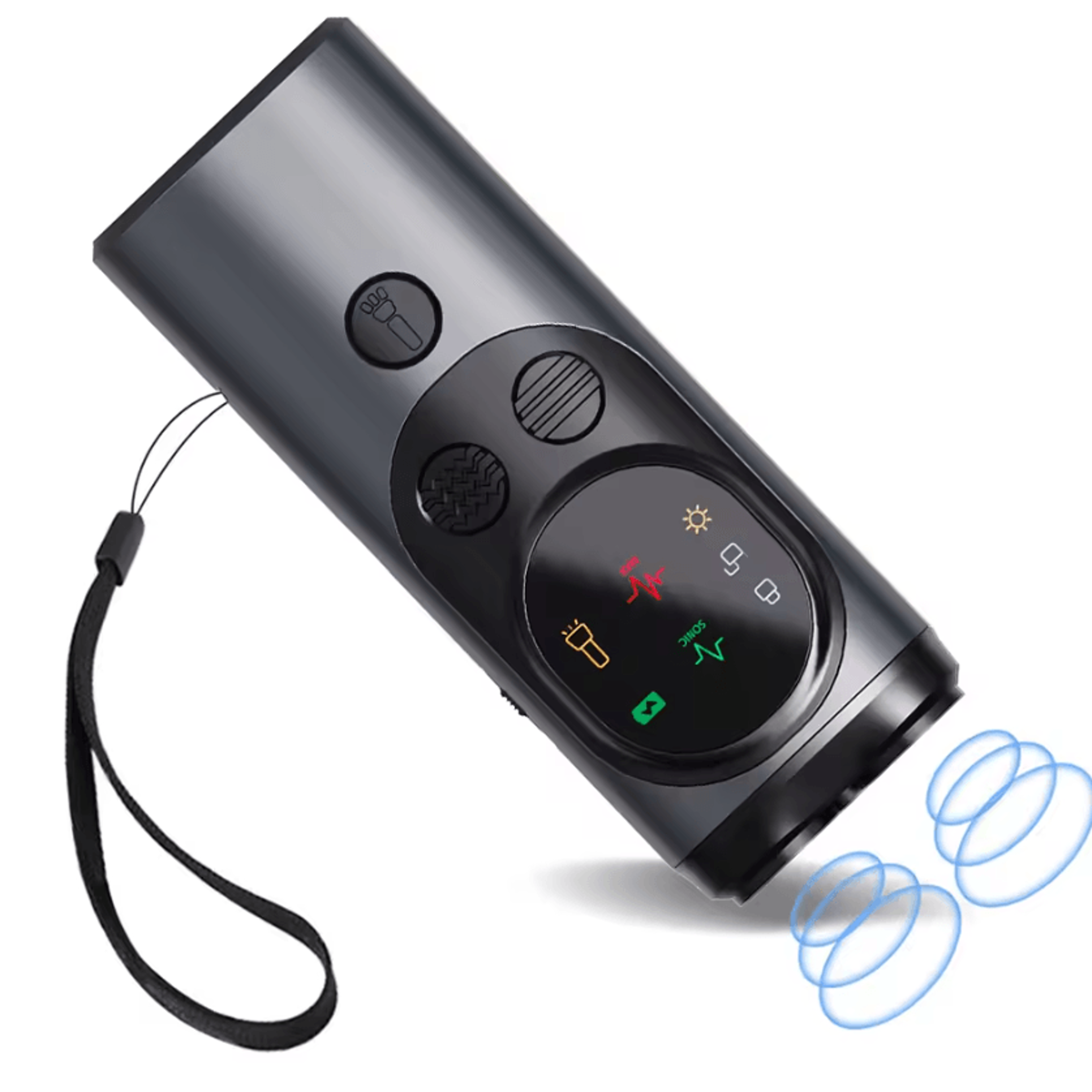 Rechargeable Ultrasonic Dog Bark Deterrent With LED Flashlight 7