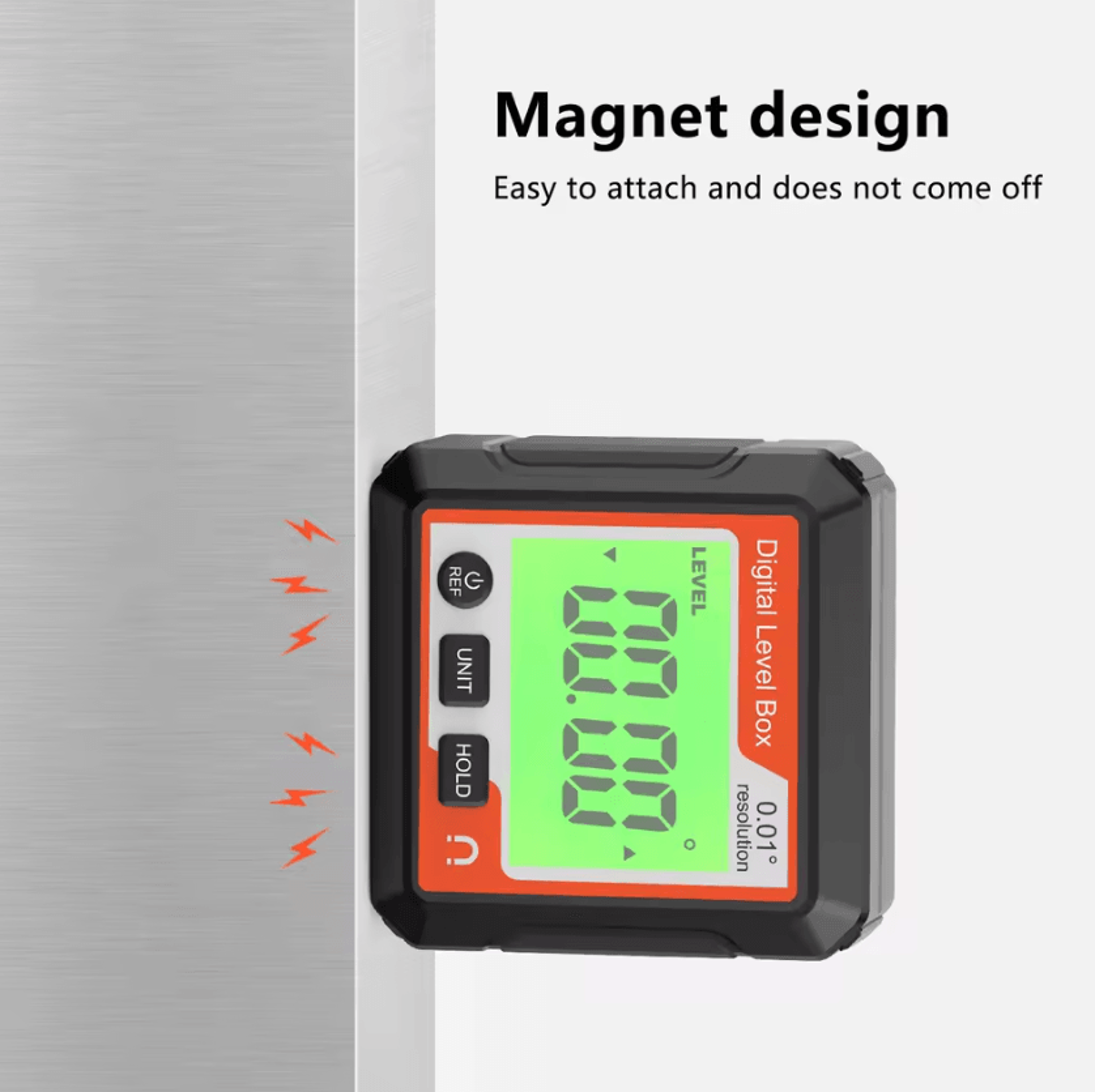 Magnetic Digital Angle Finder 4x90 Inclinometer With Backlit LCD 1
