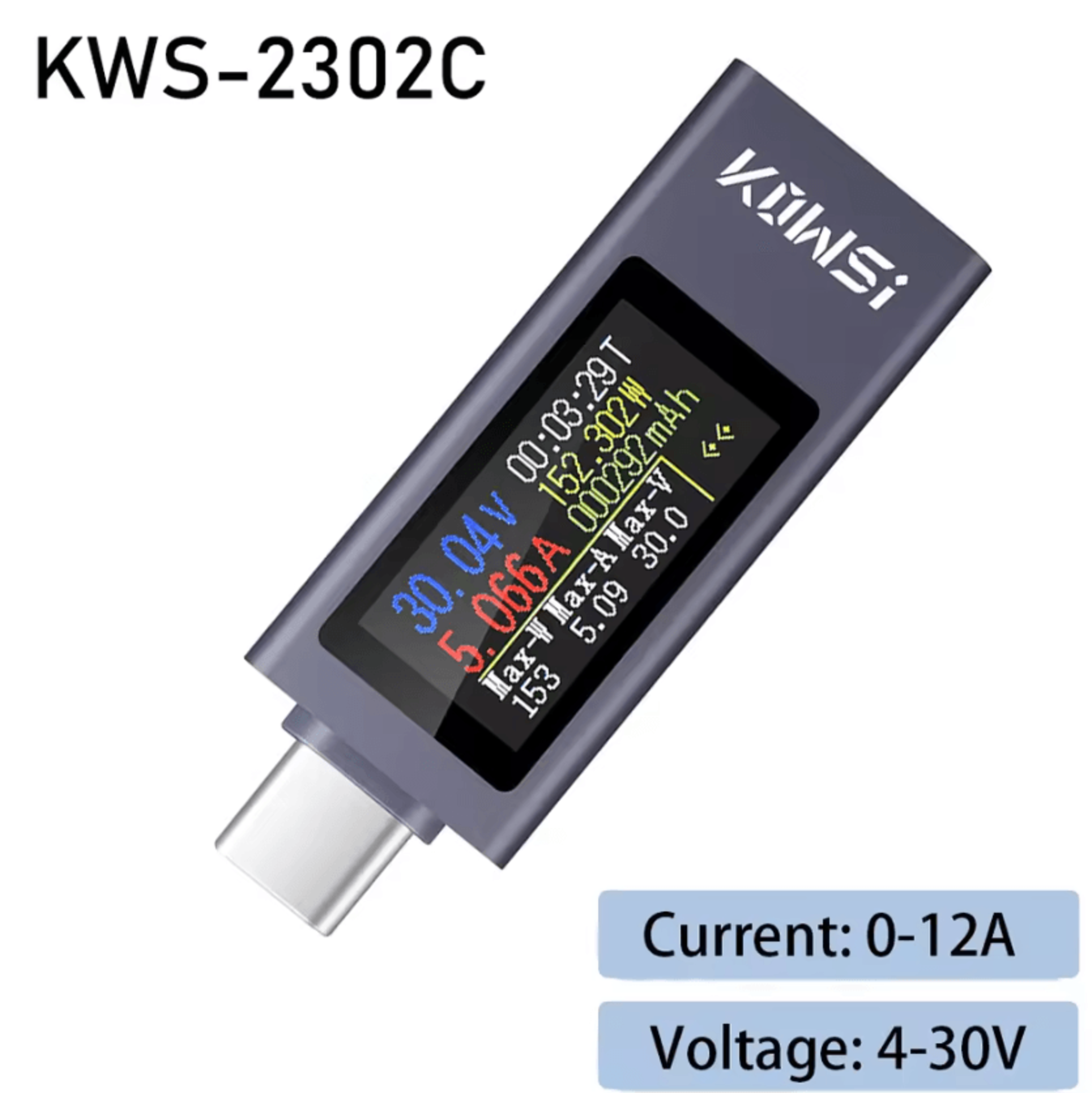 DC430V TypeC USB Power Meter With Color Display 4