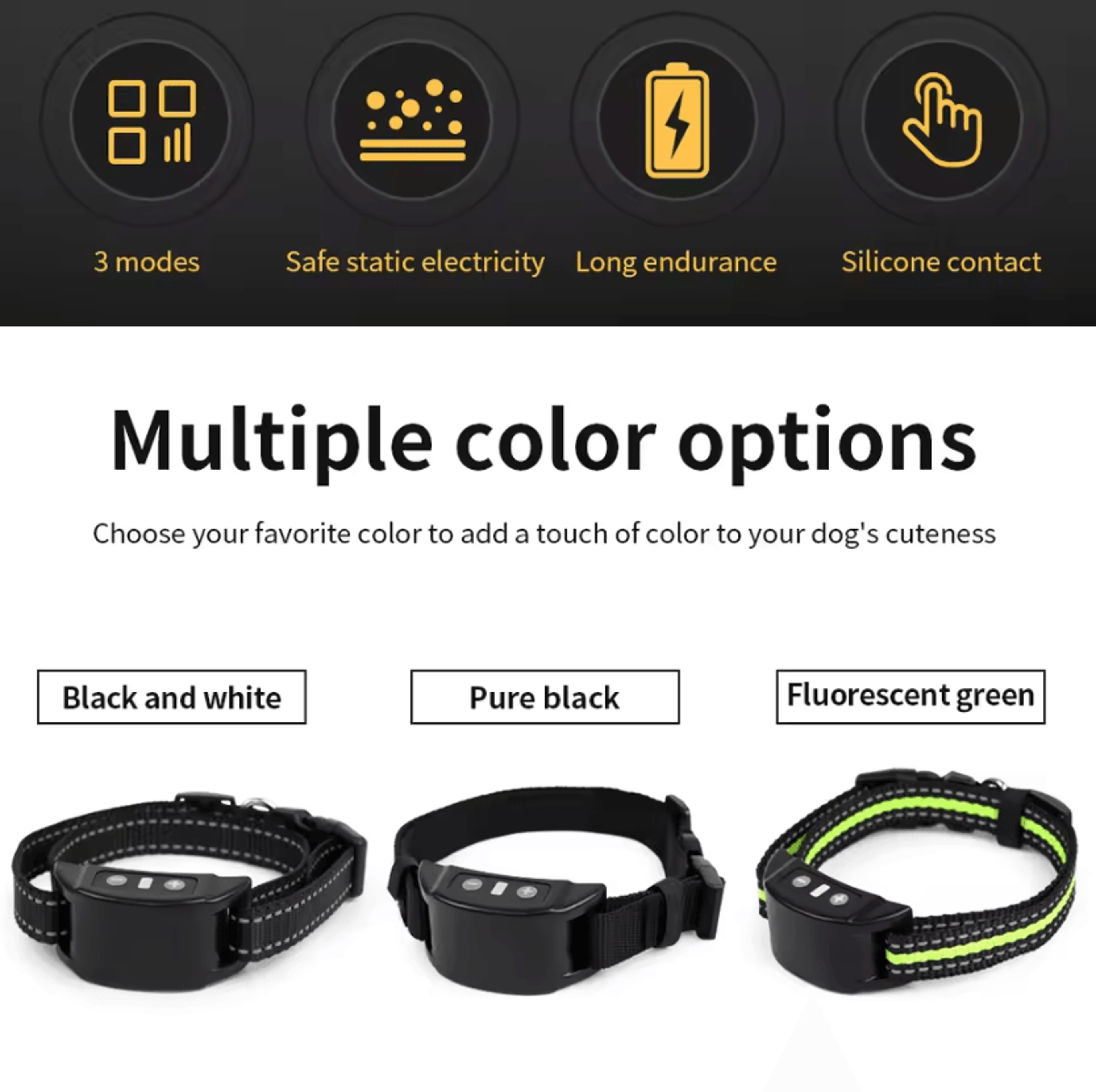 Automatic Ultrasonic Anti Bark Dog Training Collar 3