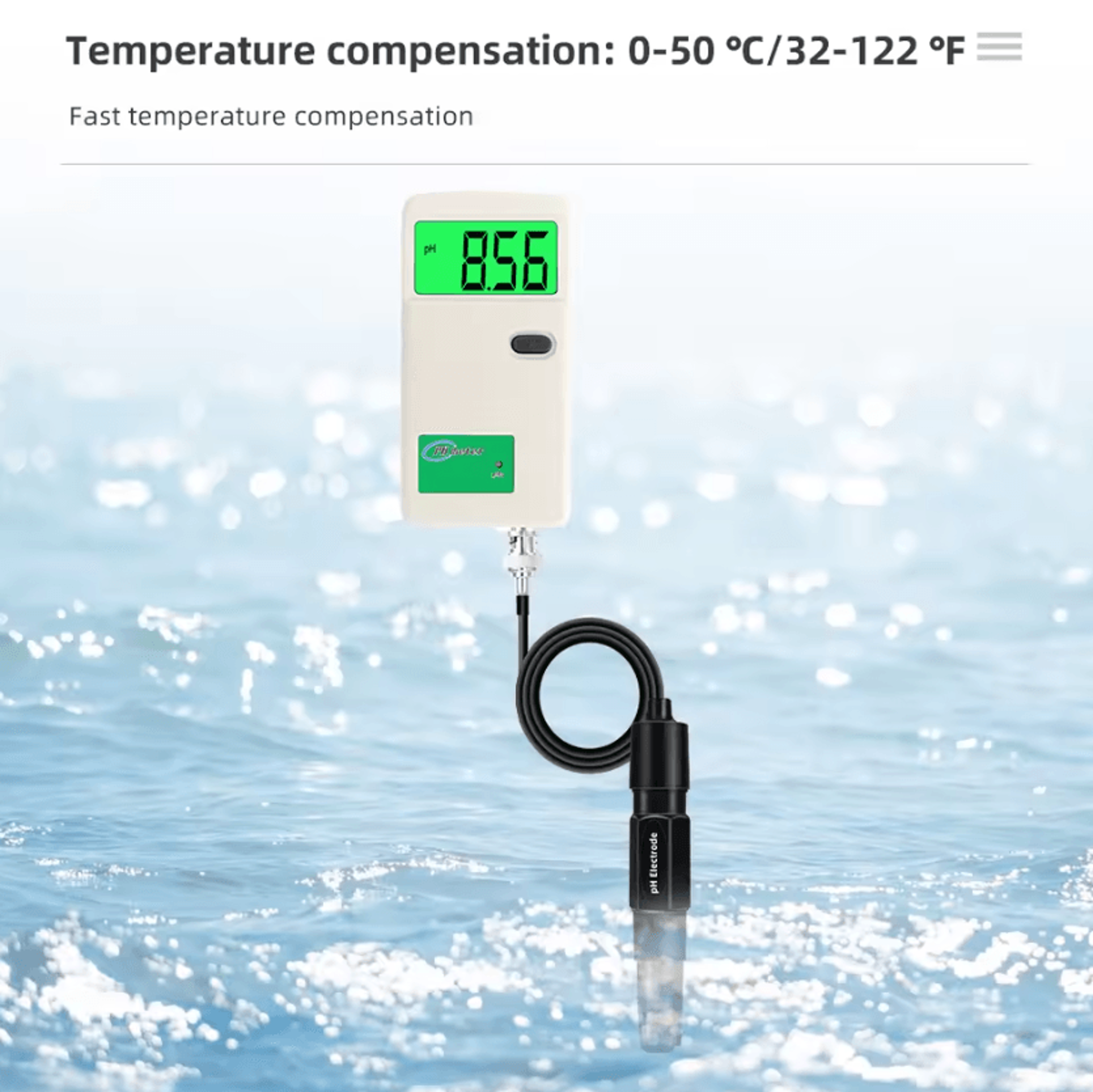 PH3012 High Precision Digital PH Meter With Backlit LCD 3