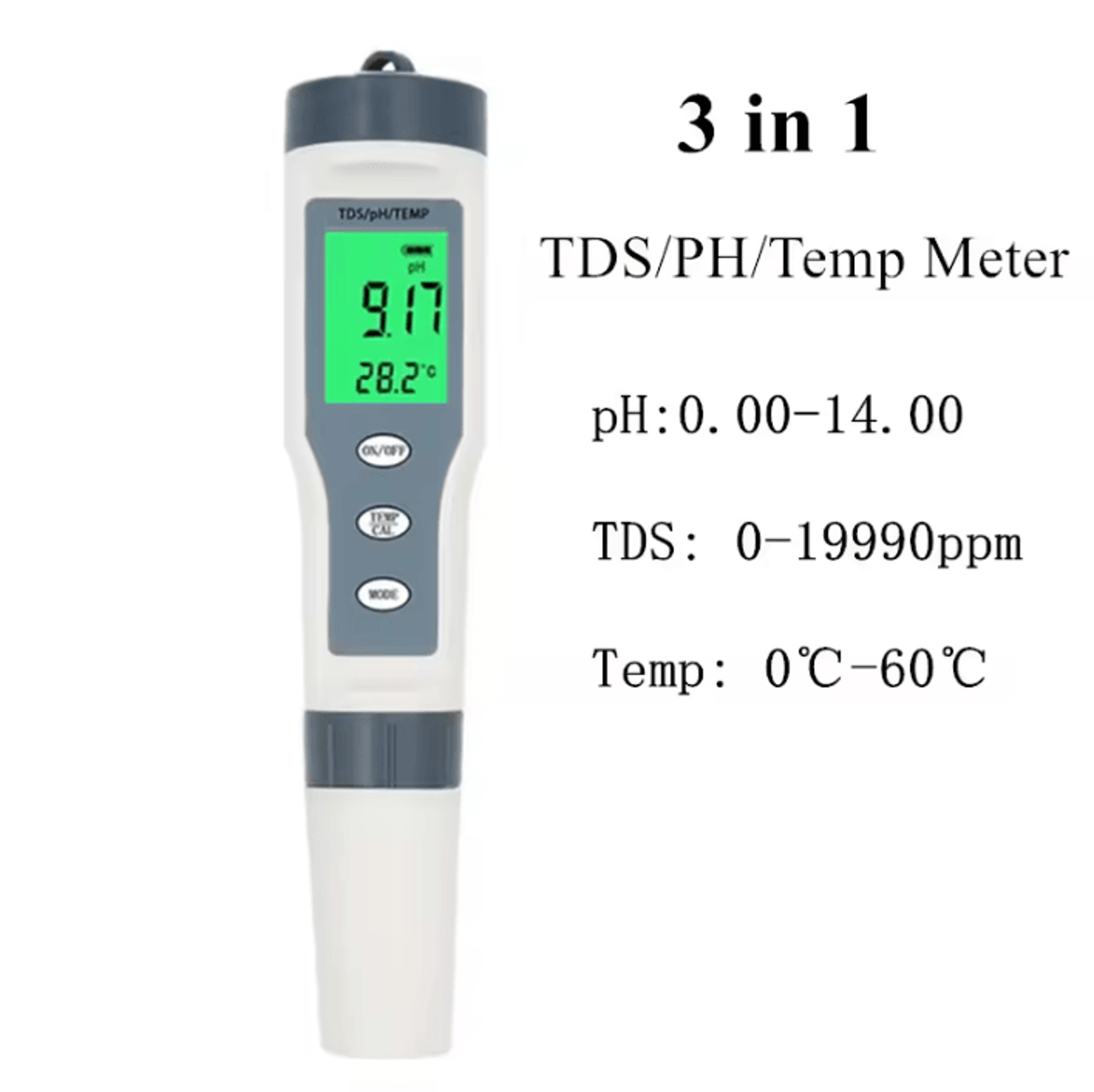 4 In 1 Waterproof Digital PH TDS EC And Temperature Meter 7