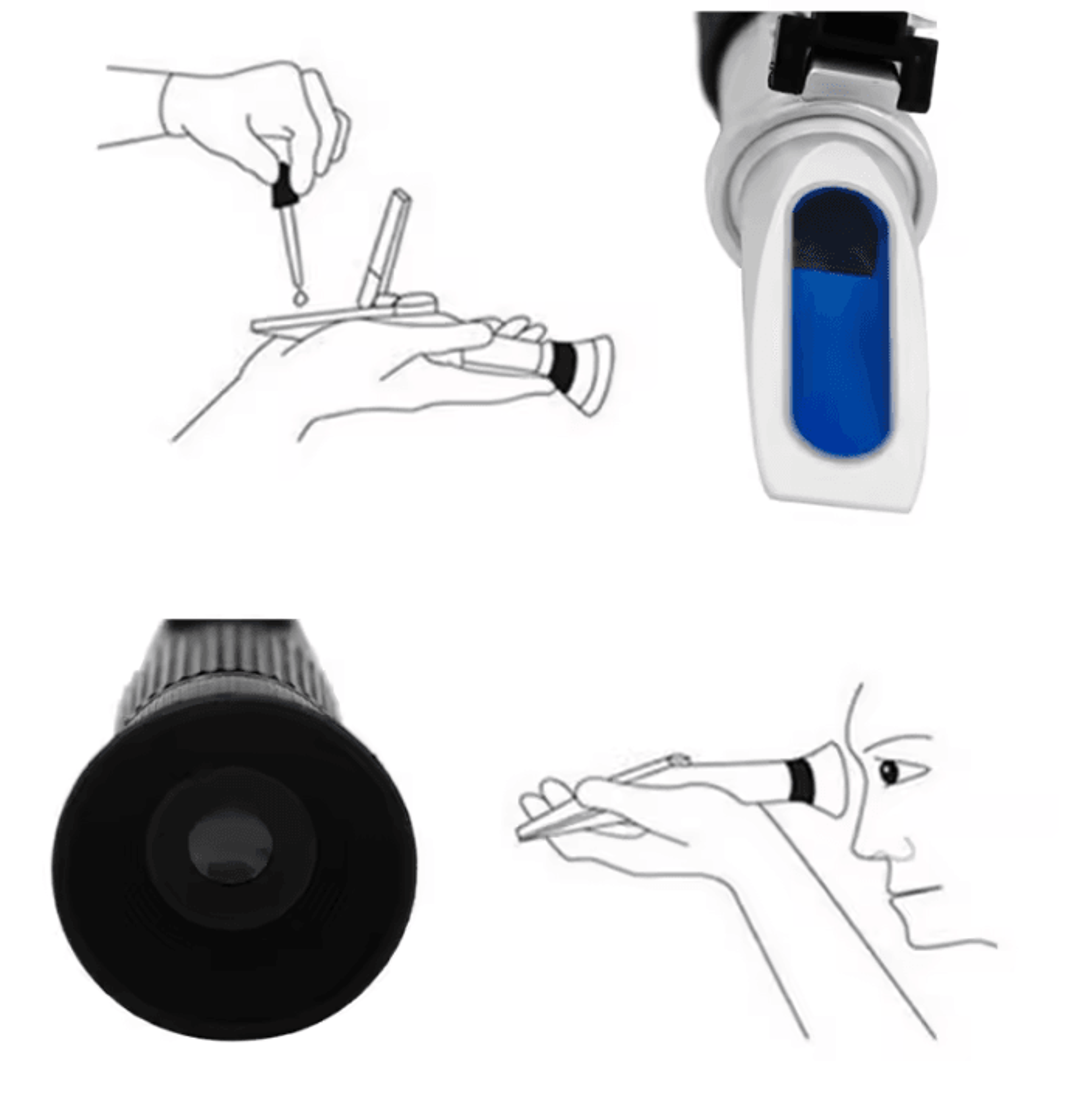 Handheld Sugar And Salt Concentration Tester With Dual Scale ATC 2