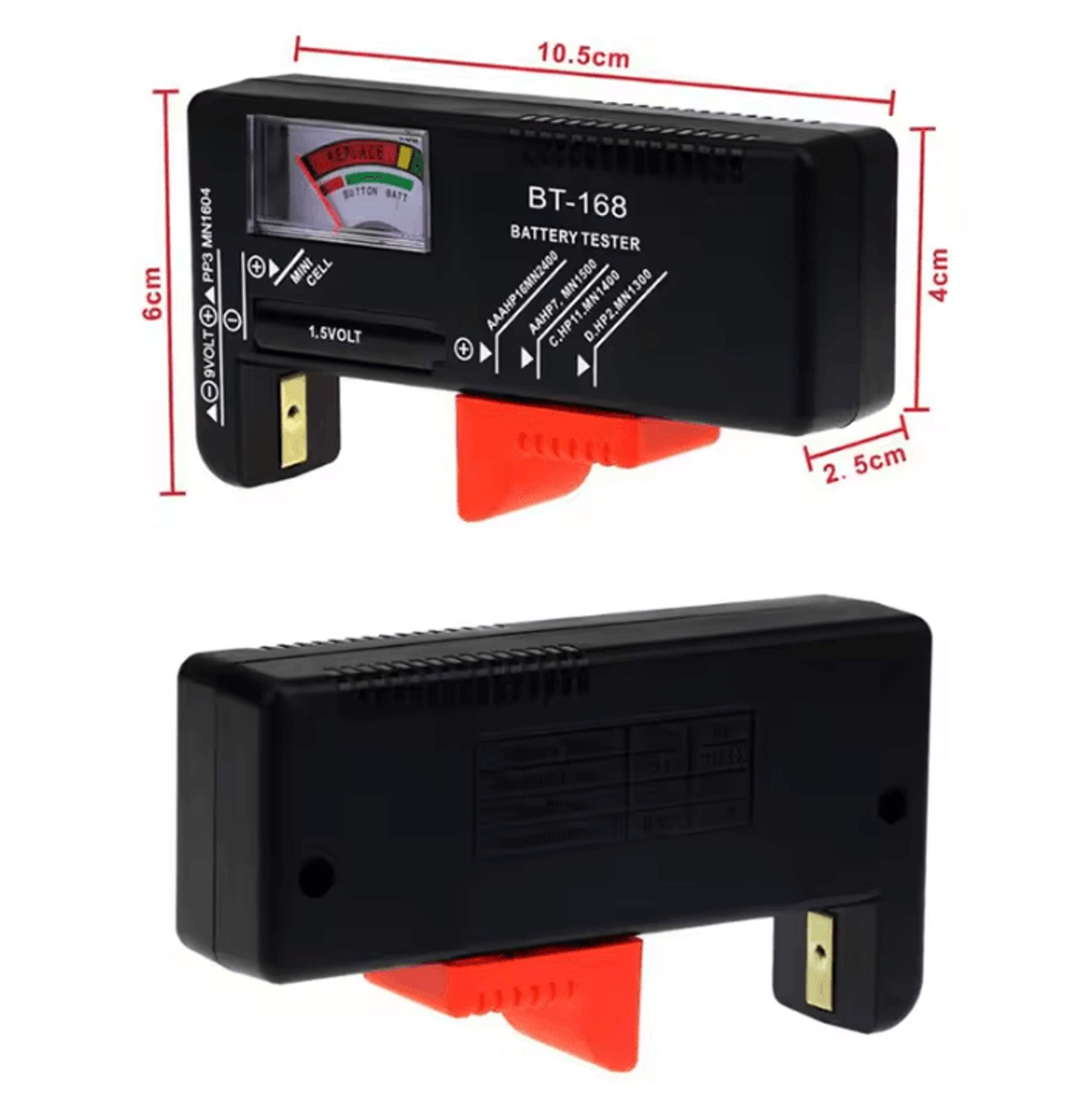 Universal Portable Battery Power Tester For AA AAA 9V And Button Cells 1